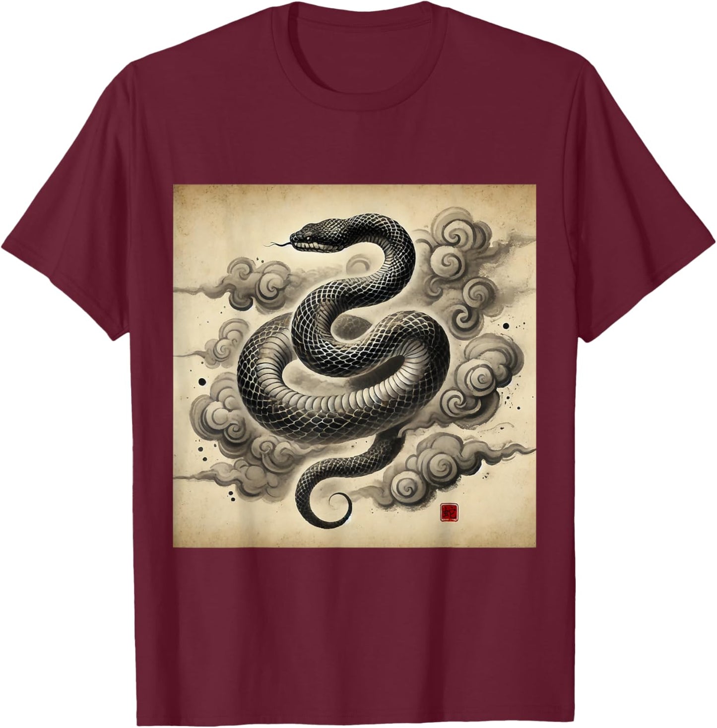 Year Of The Horse 2026 Cool Horse Graphic Art T-Shirt - T-Shirt | Maroon