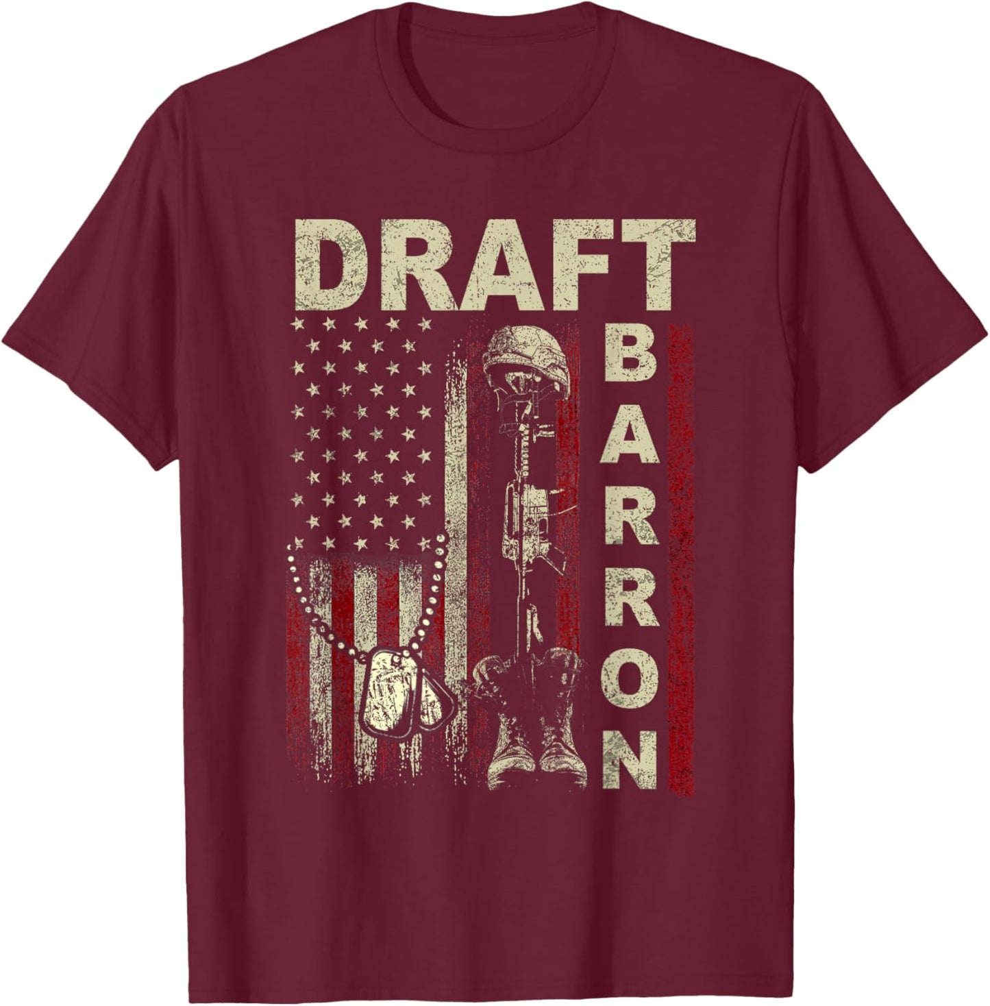 Draft Barron Shirt Vintage Send Barron T-Shirt - T-Shirt | Maroon
