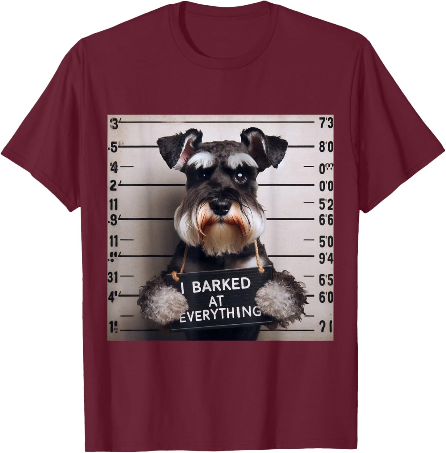 I Barked at Everything Miniature Schnauzer Men Women Kids T-Shirt - T-Shirt | Maroon
