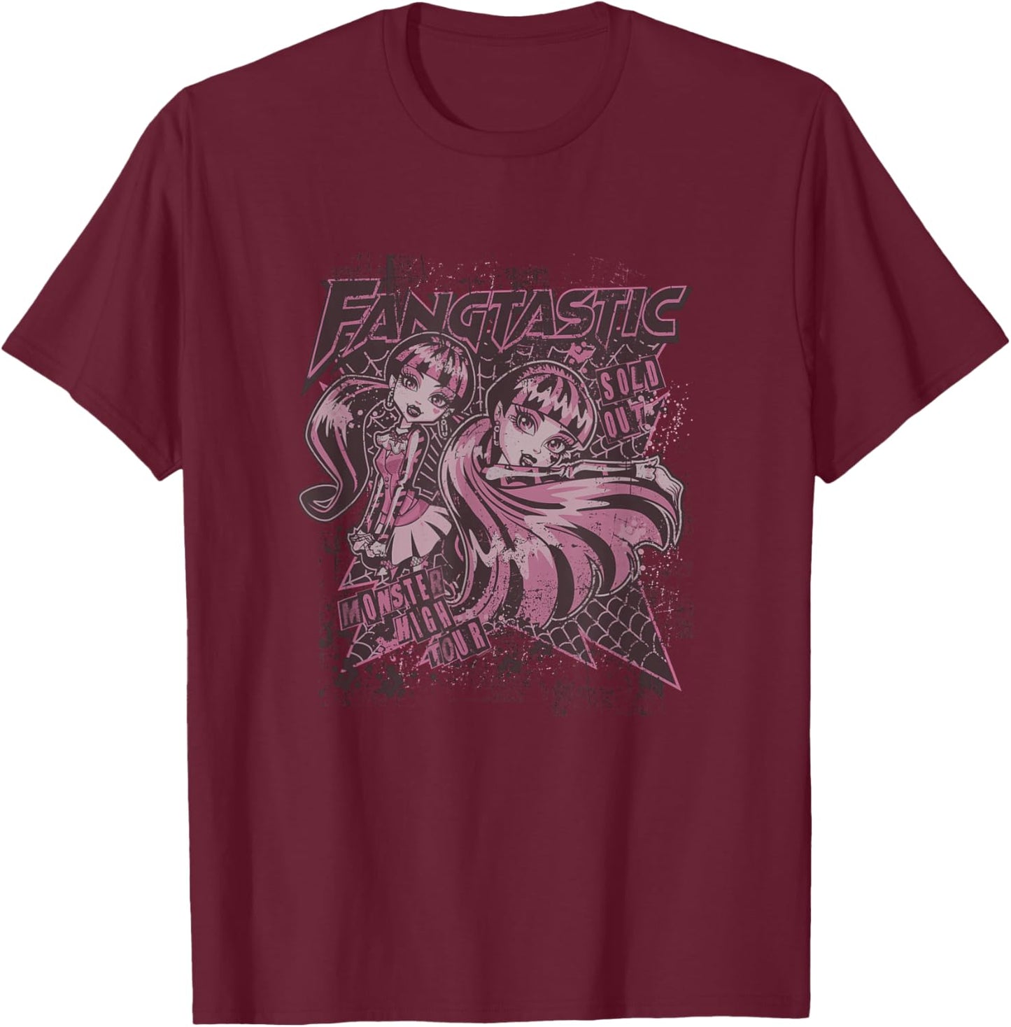Monster High Alumni - Monster High Tour Draculaura T-Shirt - T-Shirt | Maroon