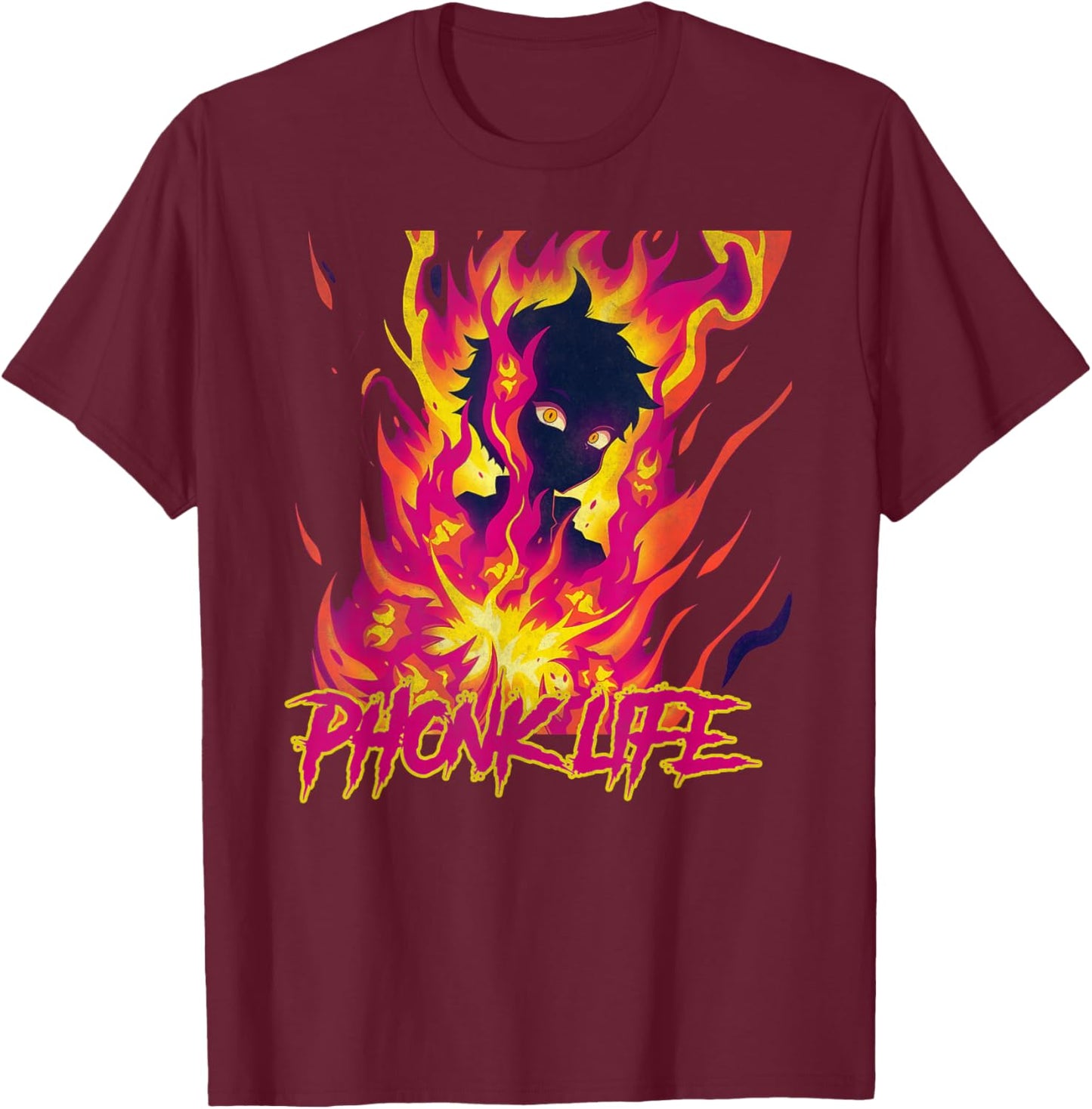 Phonk life music fan T-Shirt - T-Shirt | Maroon