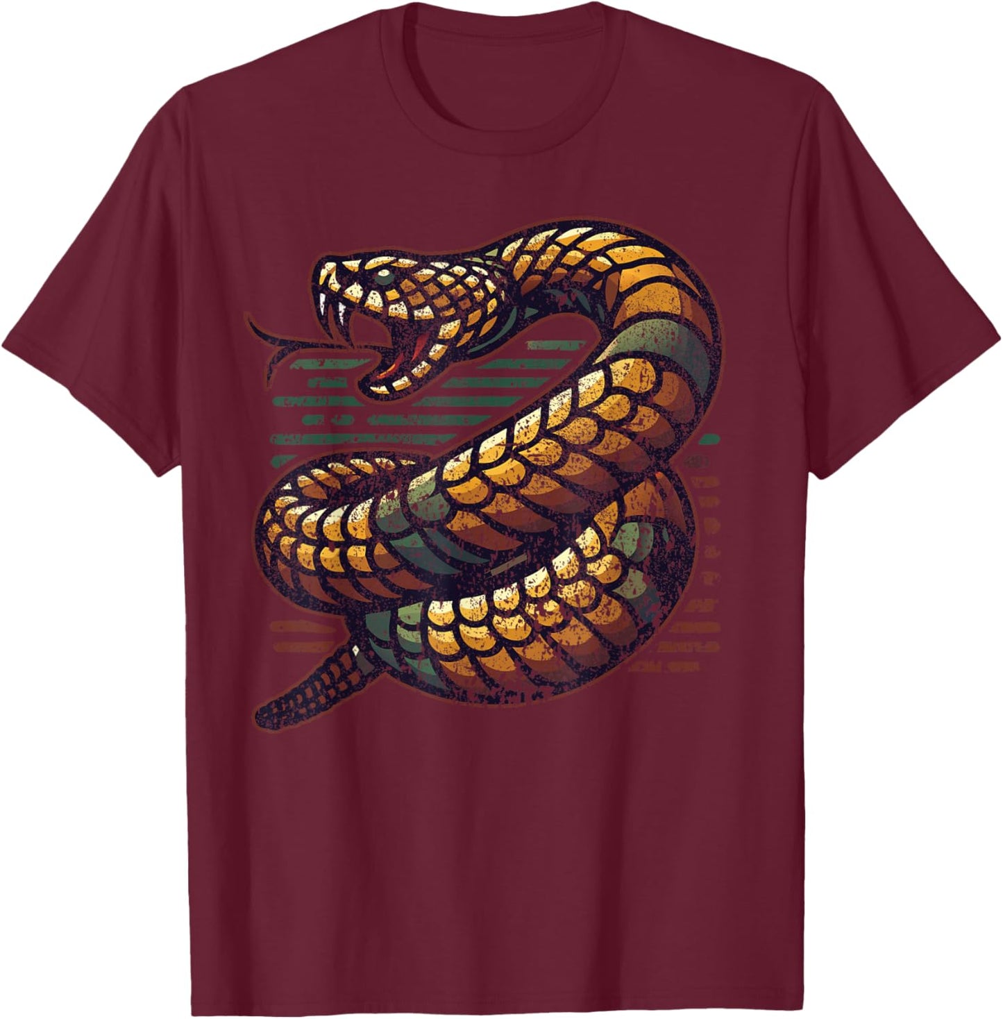 Rattlesnake T-Shirt - T-Shirt | Maroon