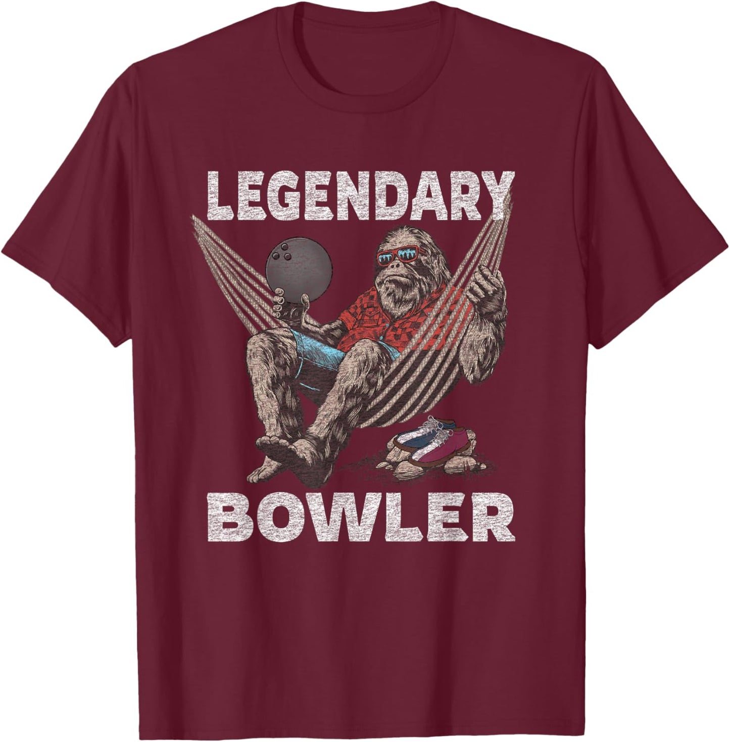 Funny Bowling Bowler Legendary Saying T-Shirt - T-Shirt | Maroon