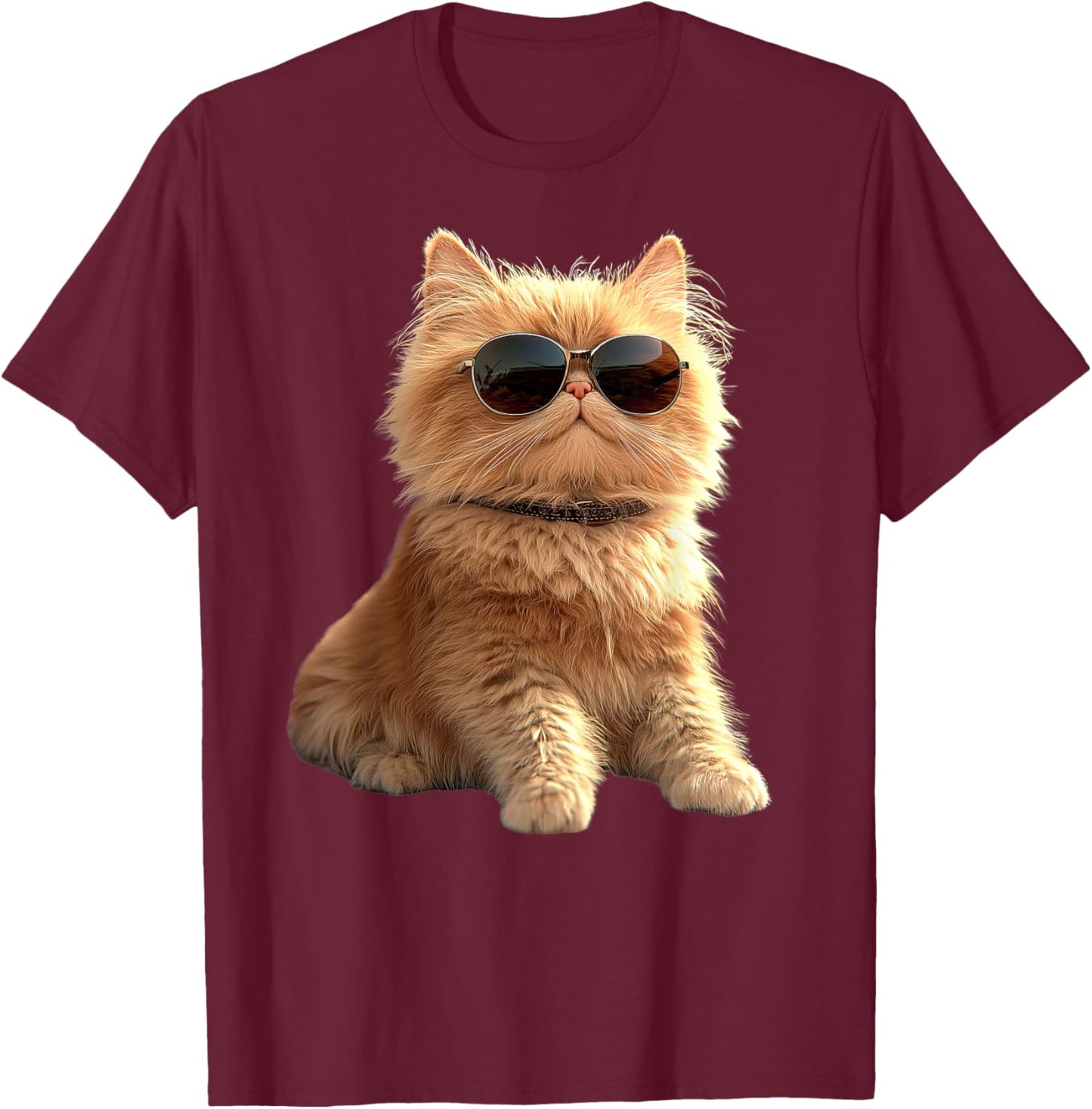 Persian Cat Persian Longhair Cat Mom Cute Persian Cats Men Women Girls Kids T-Shirt - T-Shirt | Maroon