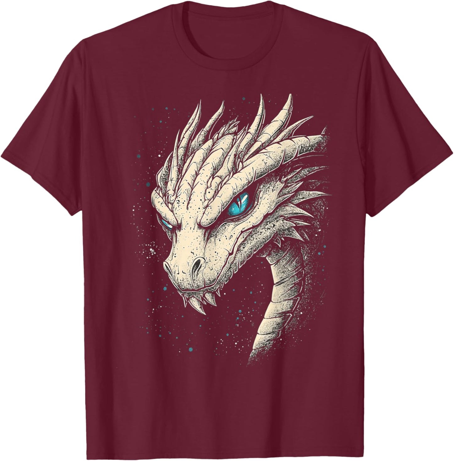 Wyrm Dragon Graphic Mythical Artwork Wyrm Dragon T-Shirt - T-Shirt | Maroon
