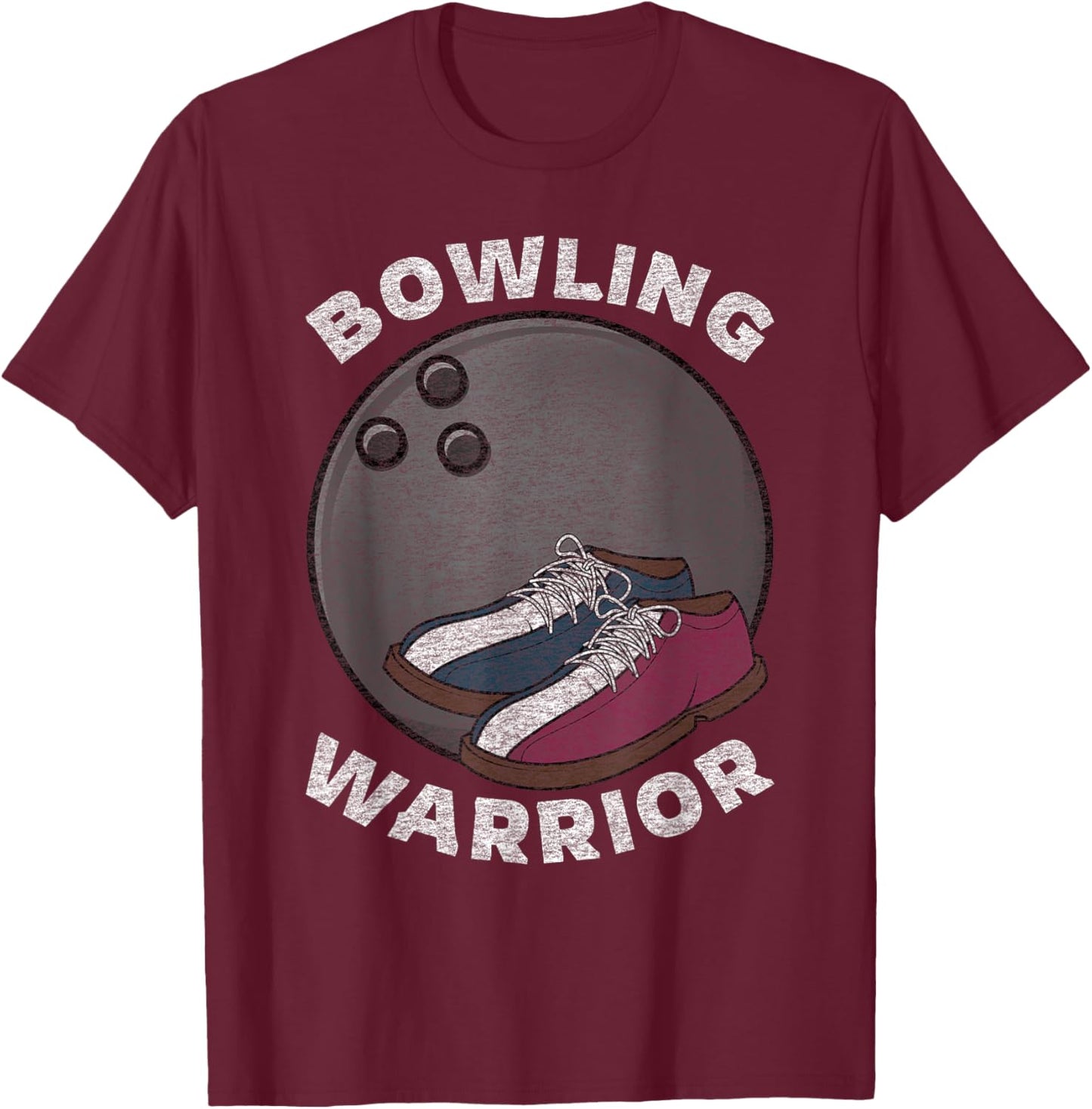 Bowling Bowler Funny Saying Vintage Graphic T-Shirt - T-Shirt | Maroon
