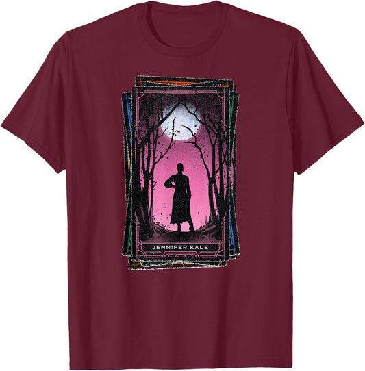 Marvel Agatha All Along Disney+ Jennifer Kale Tarot Card T-Shirt - T-Shirt | Maroon