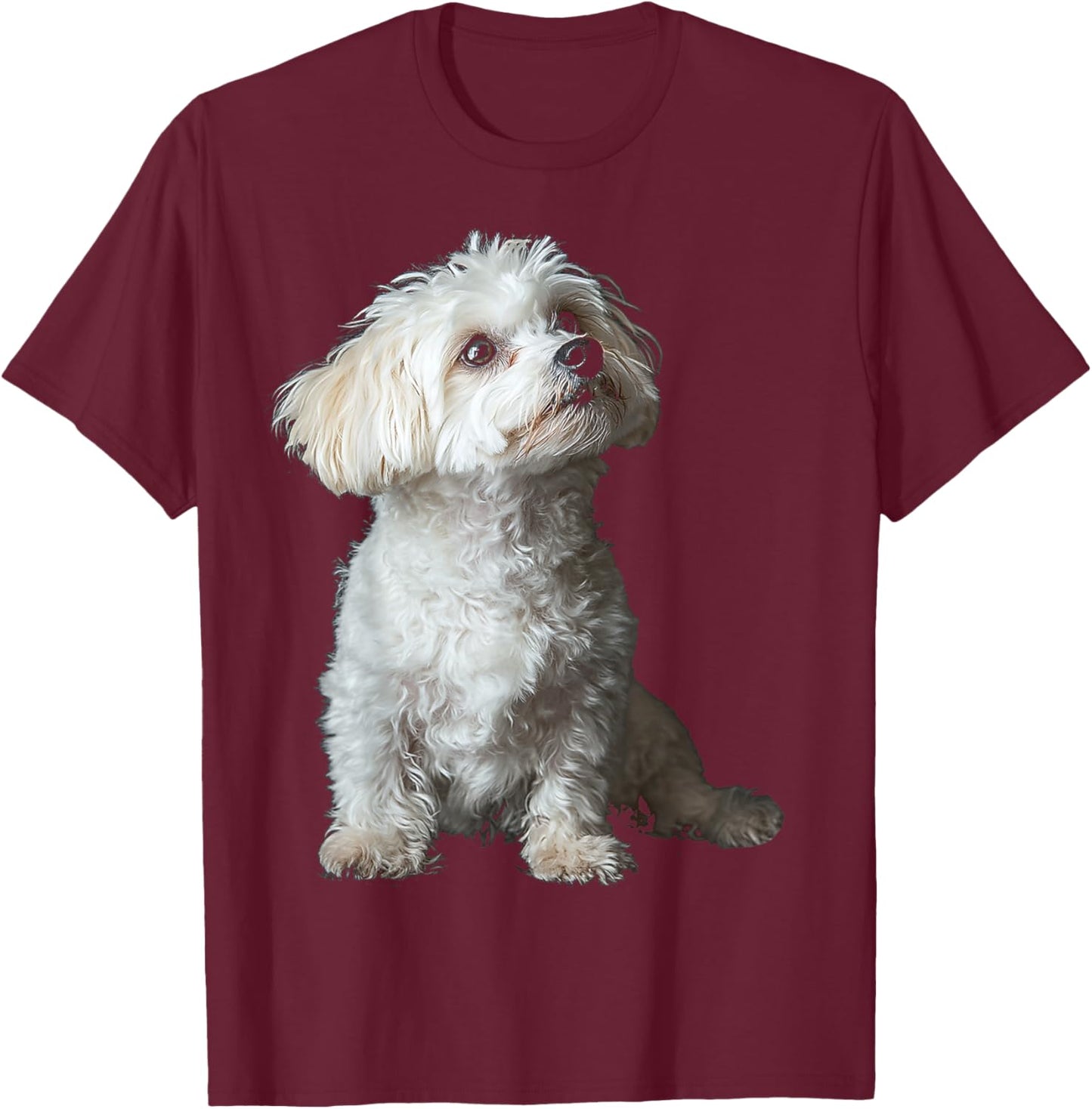 Maltipoo Dog Motif Pet Art Maltipoo Men Women Kids T-Shirt - T-Shirt | Maroon