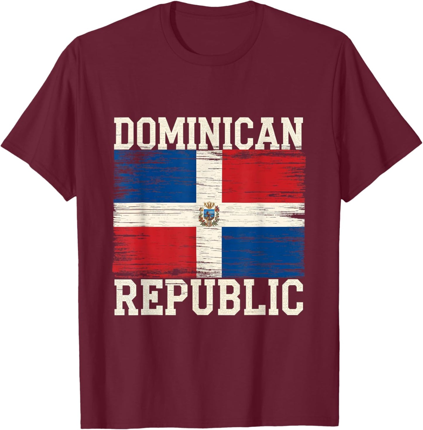 Dominican Republic National Pride Roots Heritage Culture T-Shirt - T-Shirt | Maroon