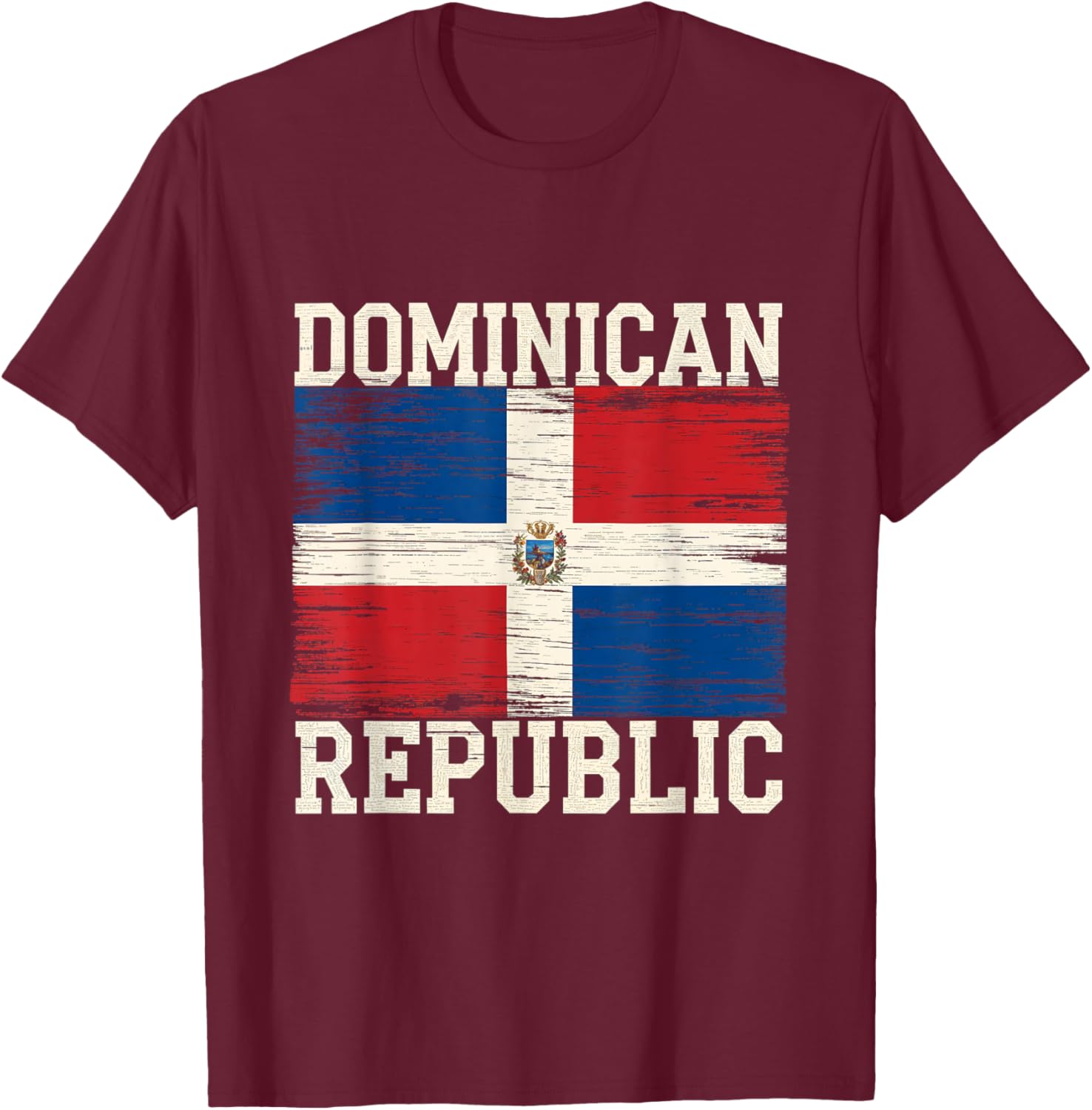 Dominican Republic National Pride Roots Heritage Culture T-Shirt - T-Shirt | Maroon