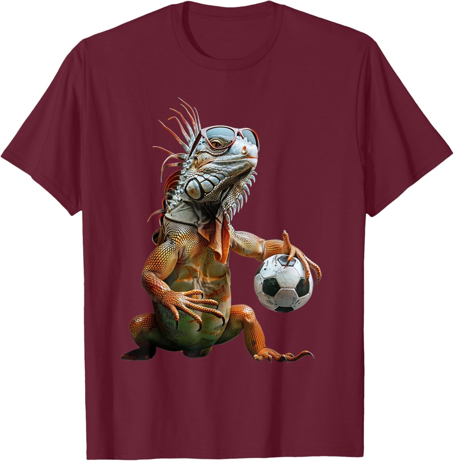 Iguana Soccer T-Shirt - T-Shirt | Maroon