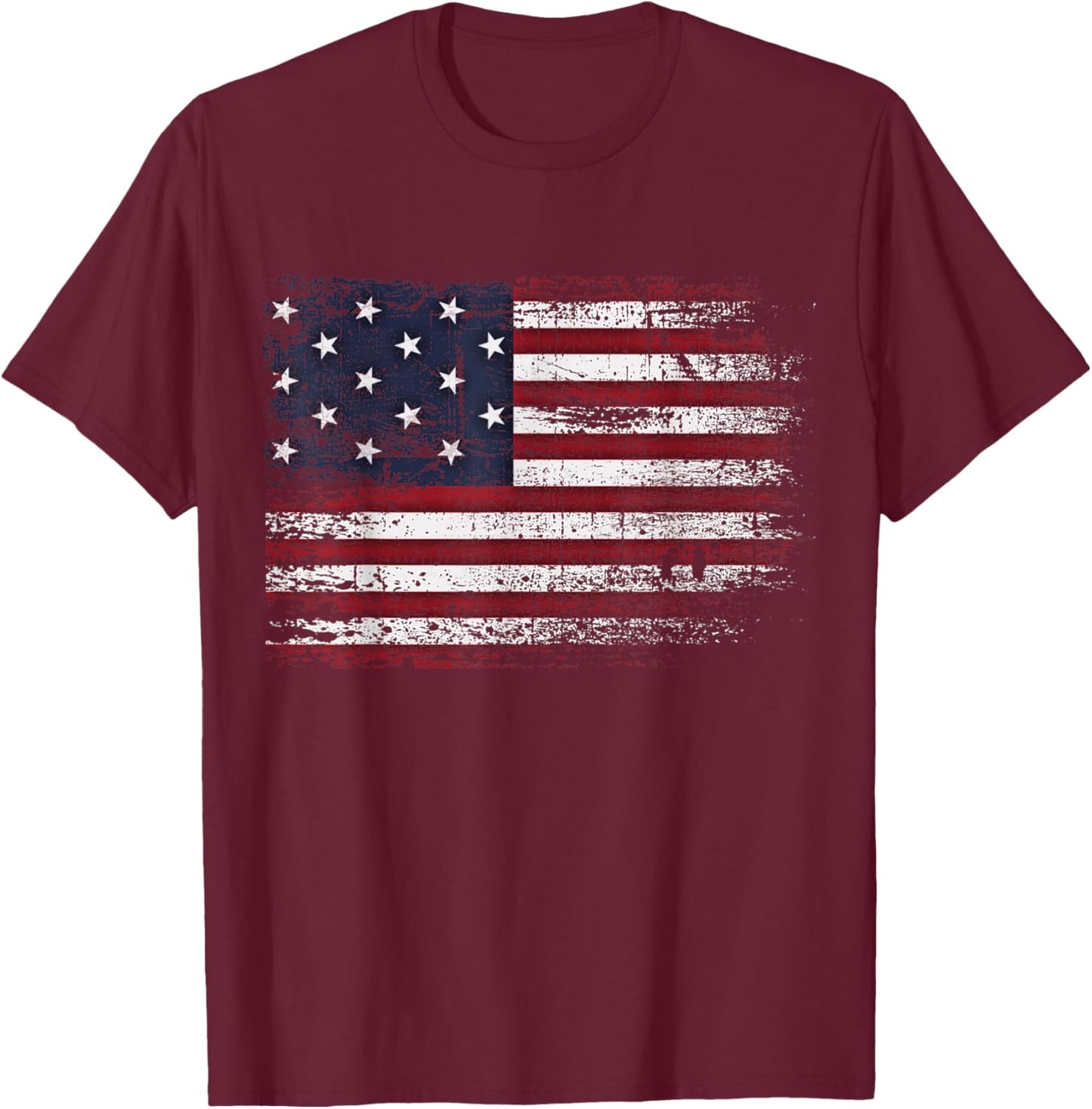 Star Spangled Banner T-Shirt - T-Shirt | Maroon