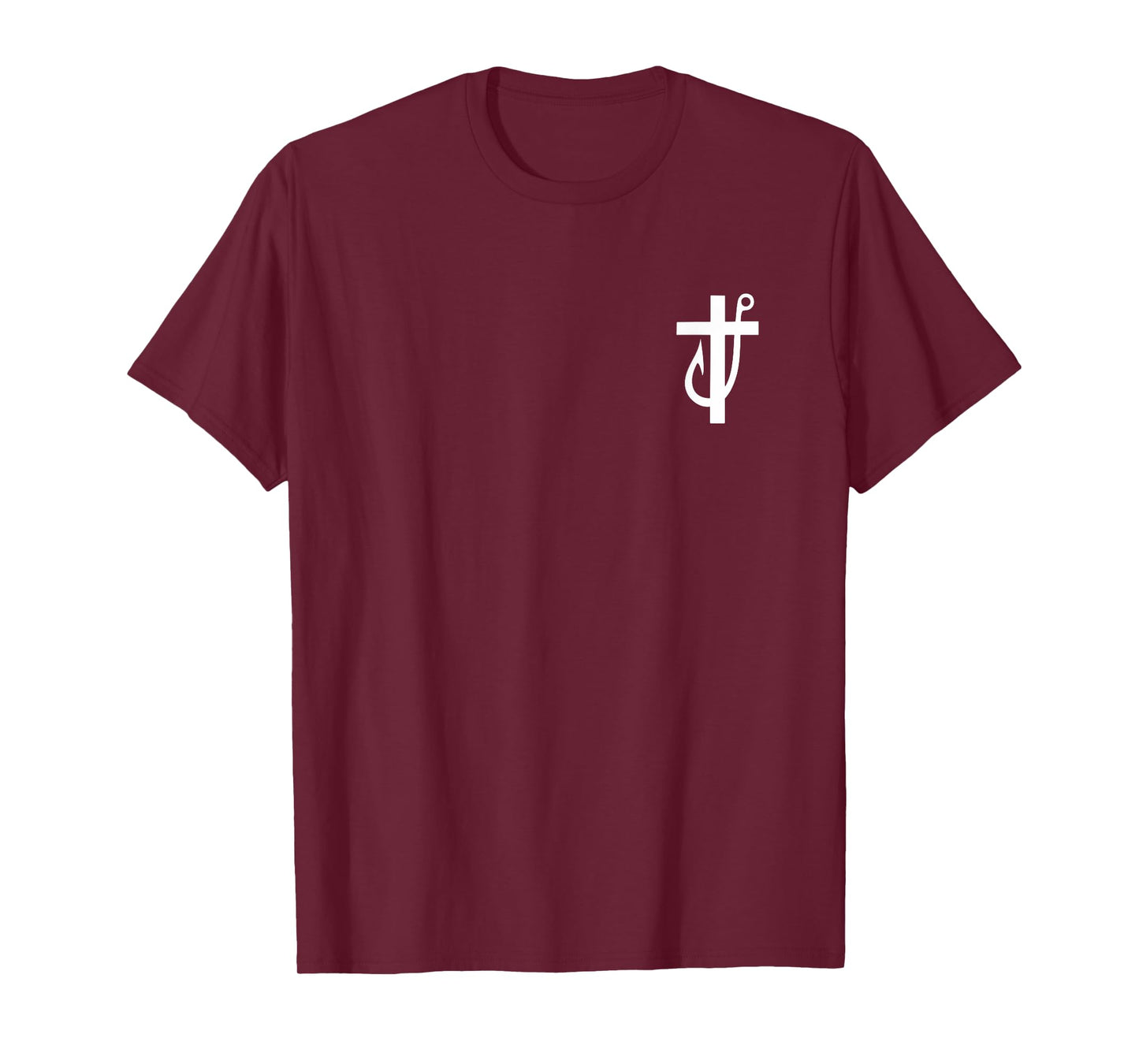 Jesus Made Me A Fisherman Christian Cross (2 Sided) T-Shirt