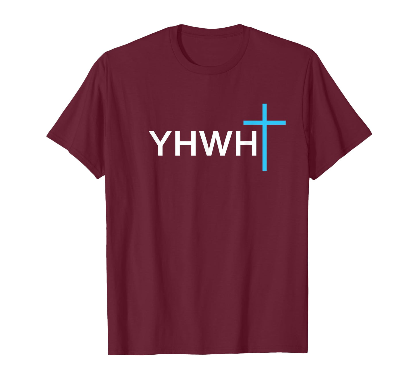 Simple Cross YHWH Yahweh Christian Jesus Name T-Shirt