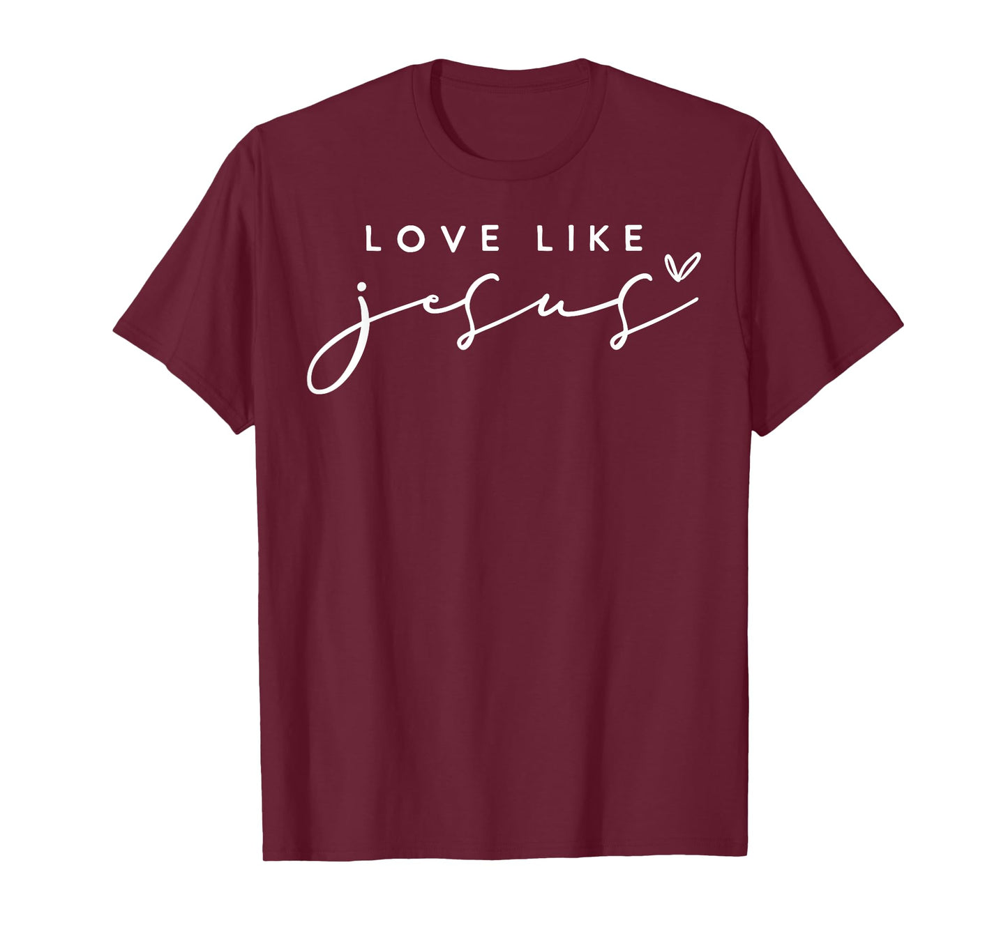 Christian Love Like Jesus Merry Christmas Womens Girls Kids T-Shirt