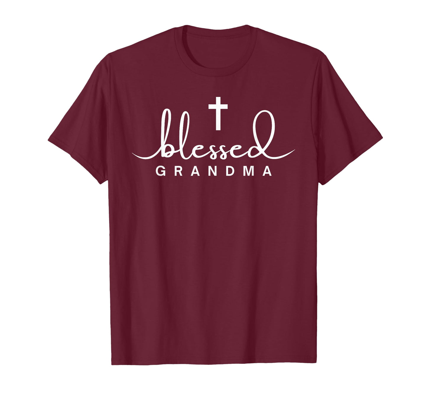 Blessed Grandma Christian Cross Subtle Religious Faith Gifts T-Shirt