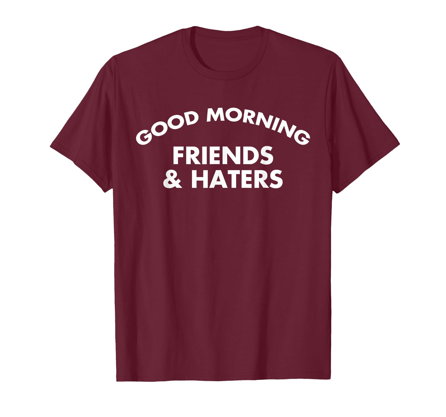 Good Morning Friends & Haters Joke T-Shirt