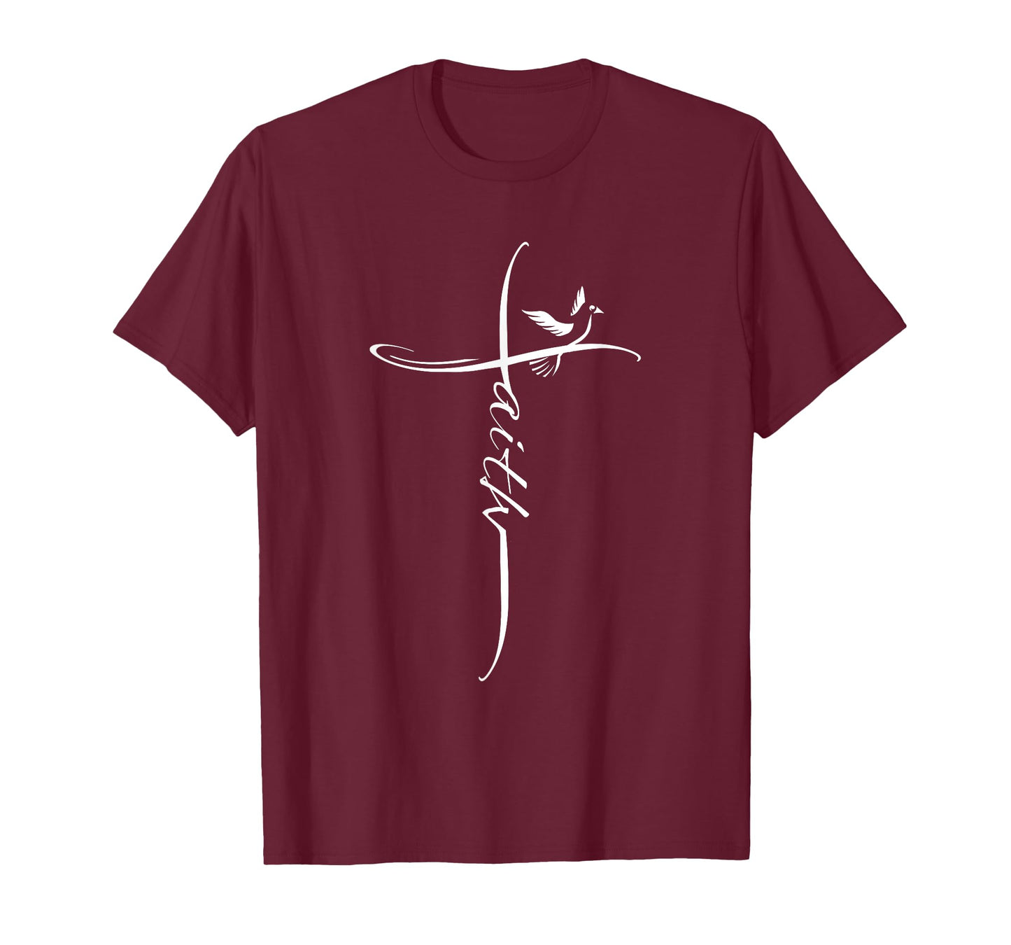 Faith Cross Dove Cute Spiritual Religious Christian Women's T-Shirt