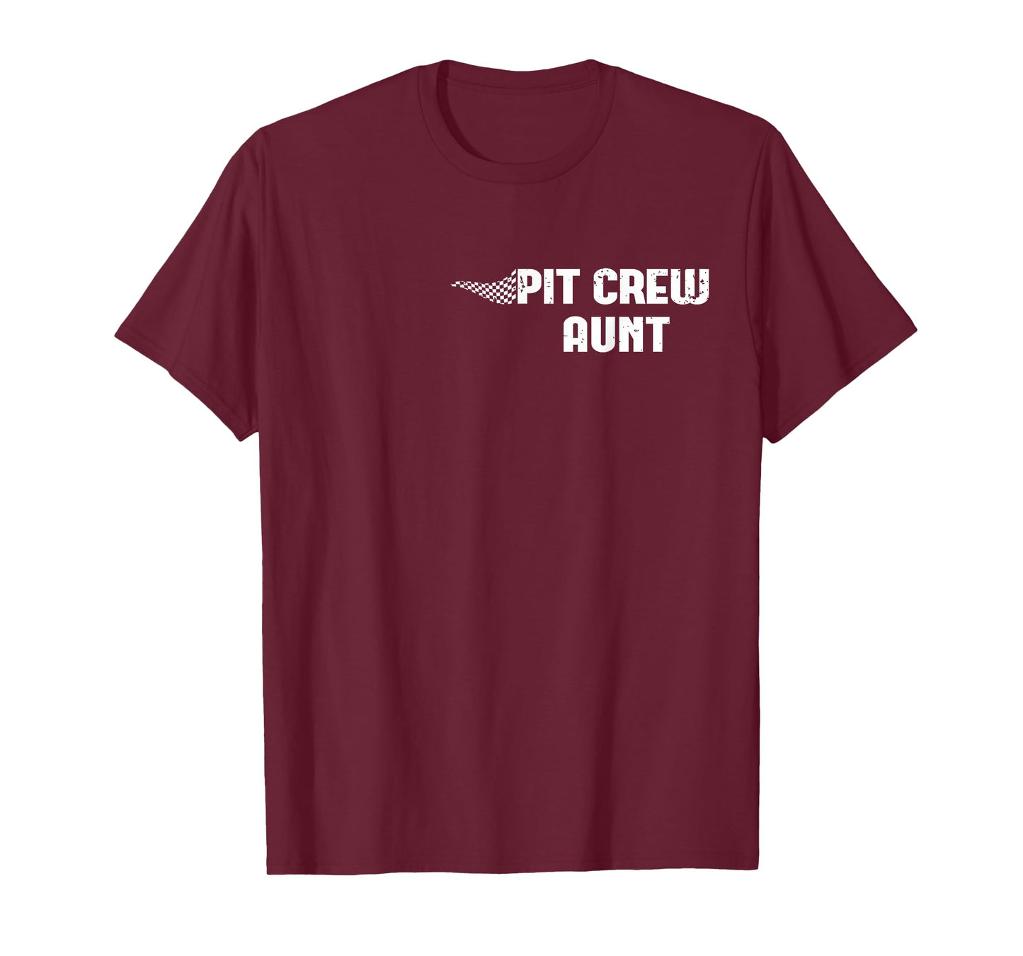 Pit Crew Aunt Racing Car Family Matching Birthday Party T-Shirt