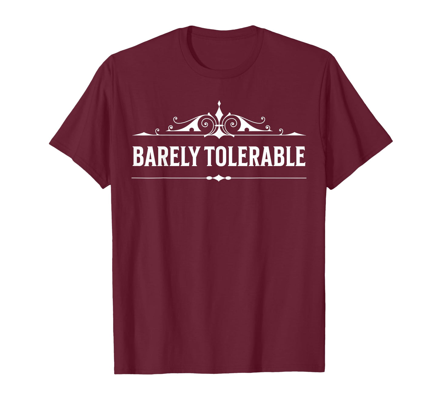 Jane Austen Barely Tolerable Book Quote T-Shirt