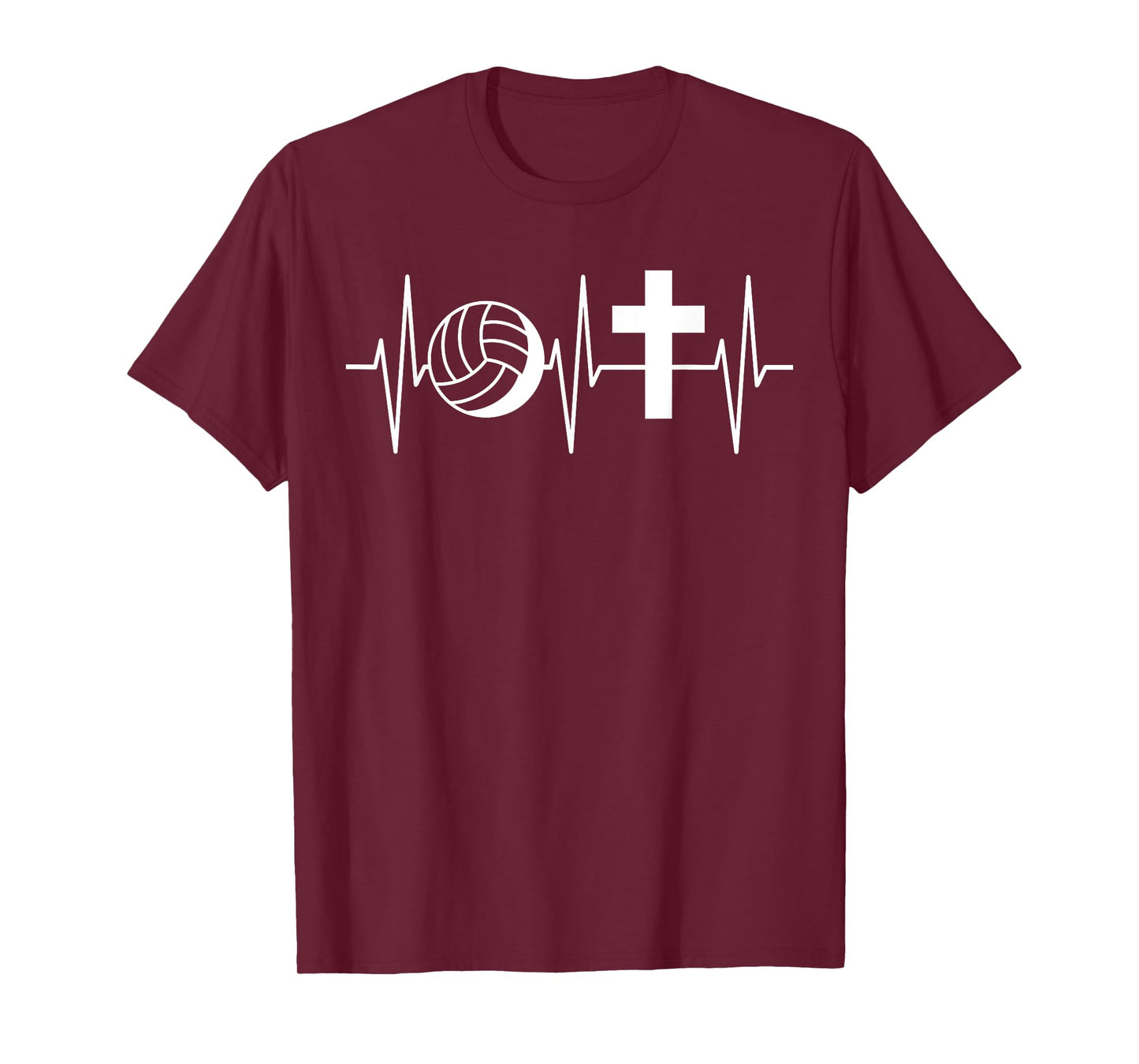 Christian Volleyball Shirt Religious Jesus Volleyball Player T-Shirt
