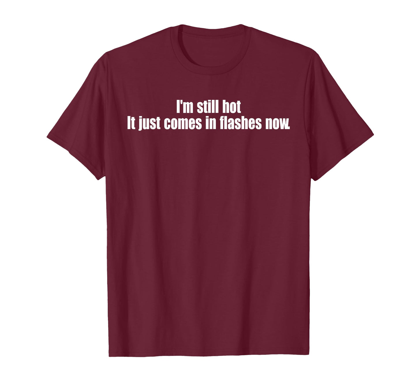 I'm Still Hot It Just Comes In Flashes Now Funny Quote T-Shirt