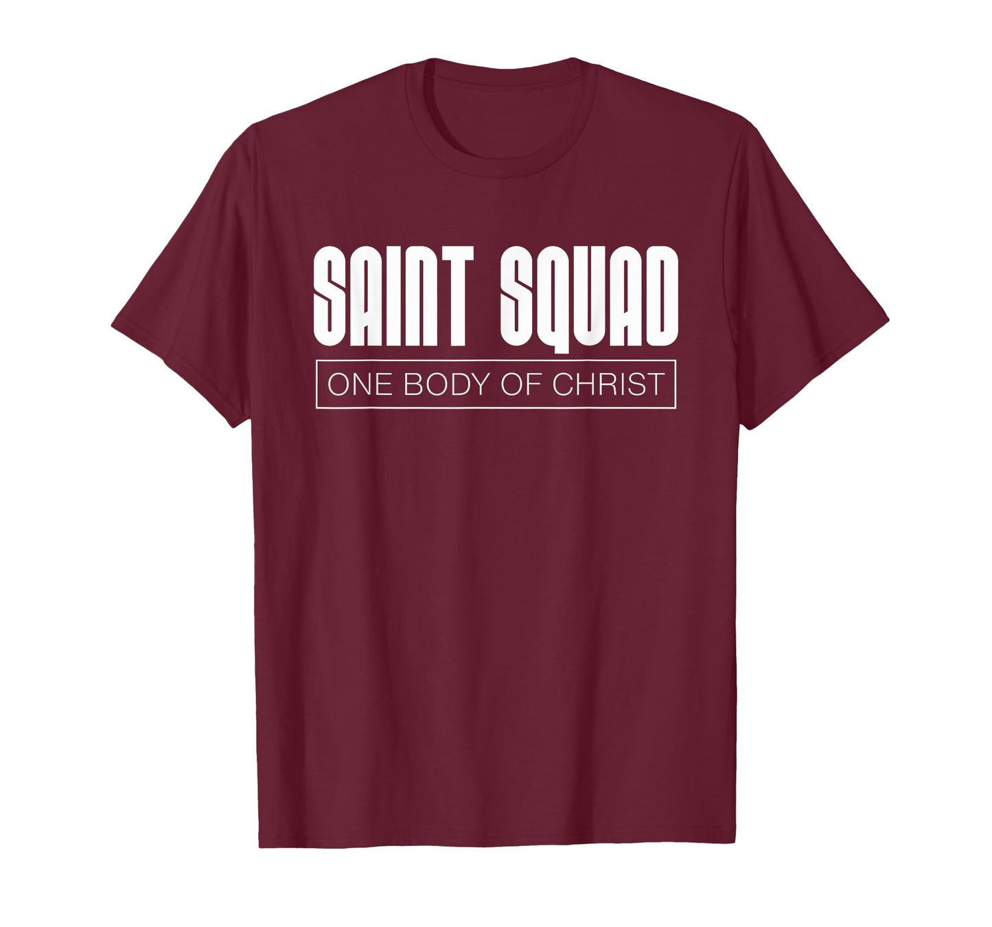 Saint Squad One Body of Christ Christian Teen Support Dk T-Shirt