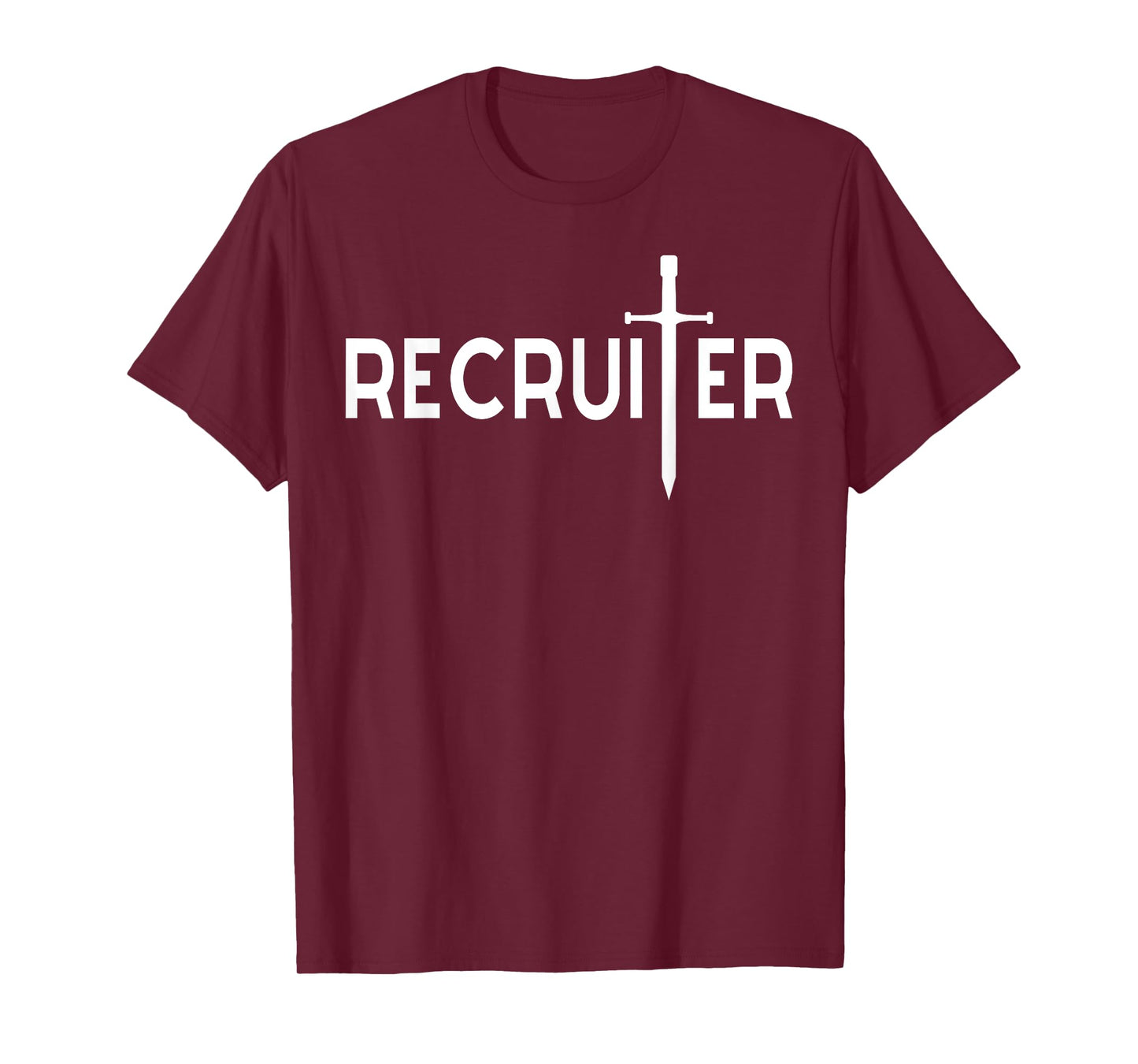 Recruiter, Jesus Cross Sword Shape for Christian Recruiting T-Shirt