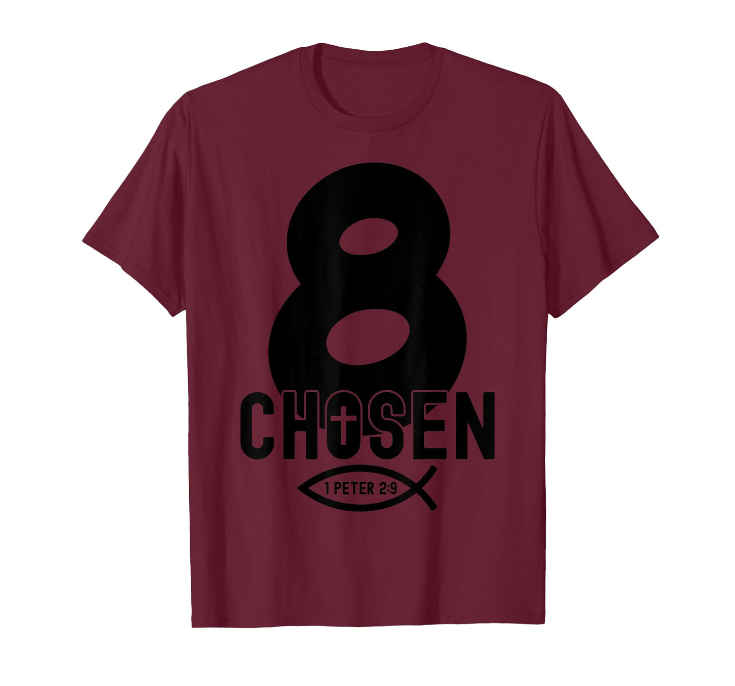 Chosen 8 Religious 8 Years Jesus 8TH Birthday T-Shirt