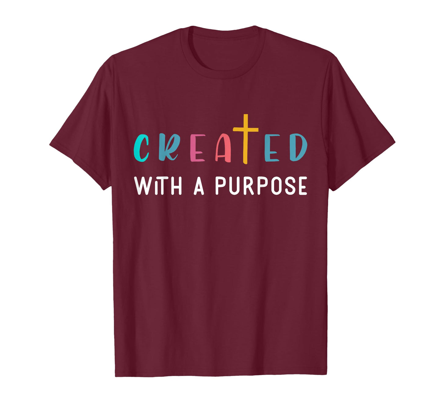 Created with a Purpose Kids Jesus Toddler Christian Kids T-Shirt
