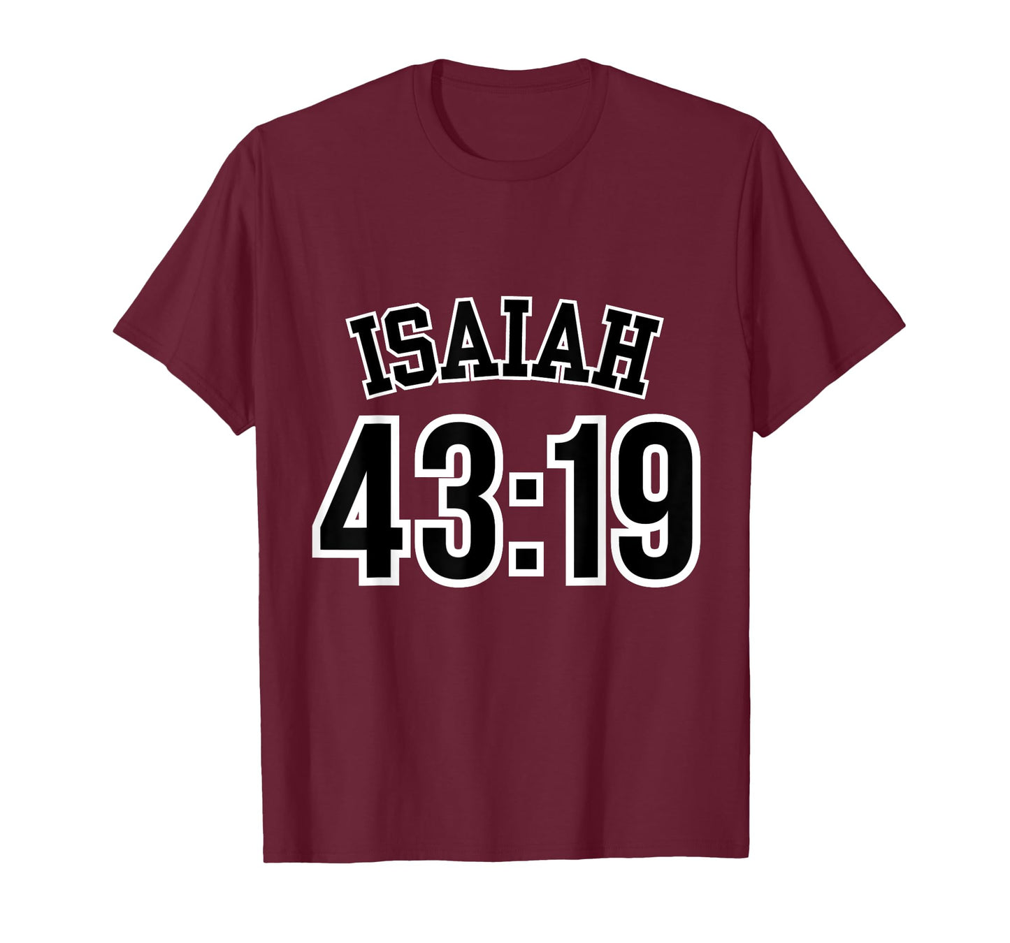 Isaiah 43:19 Sports Jersey Christian Scripture Verse Design T-Shirt