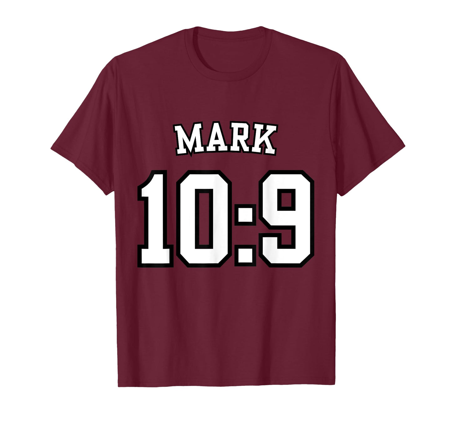 Mark 10:9 Sports Jersey Christian Scripture Design T-Shirt