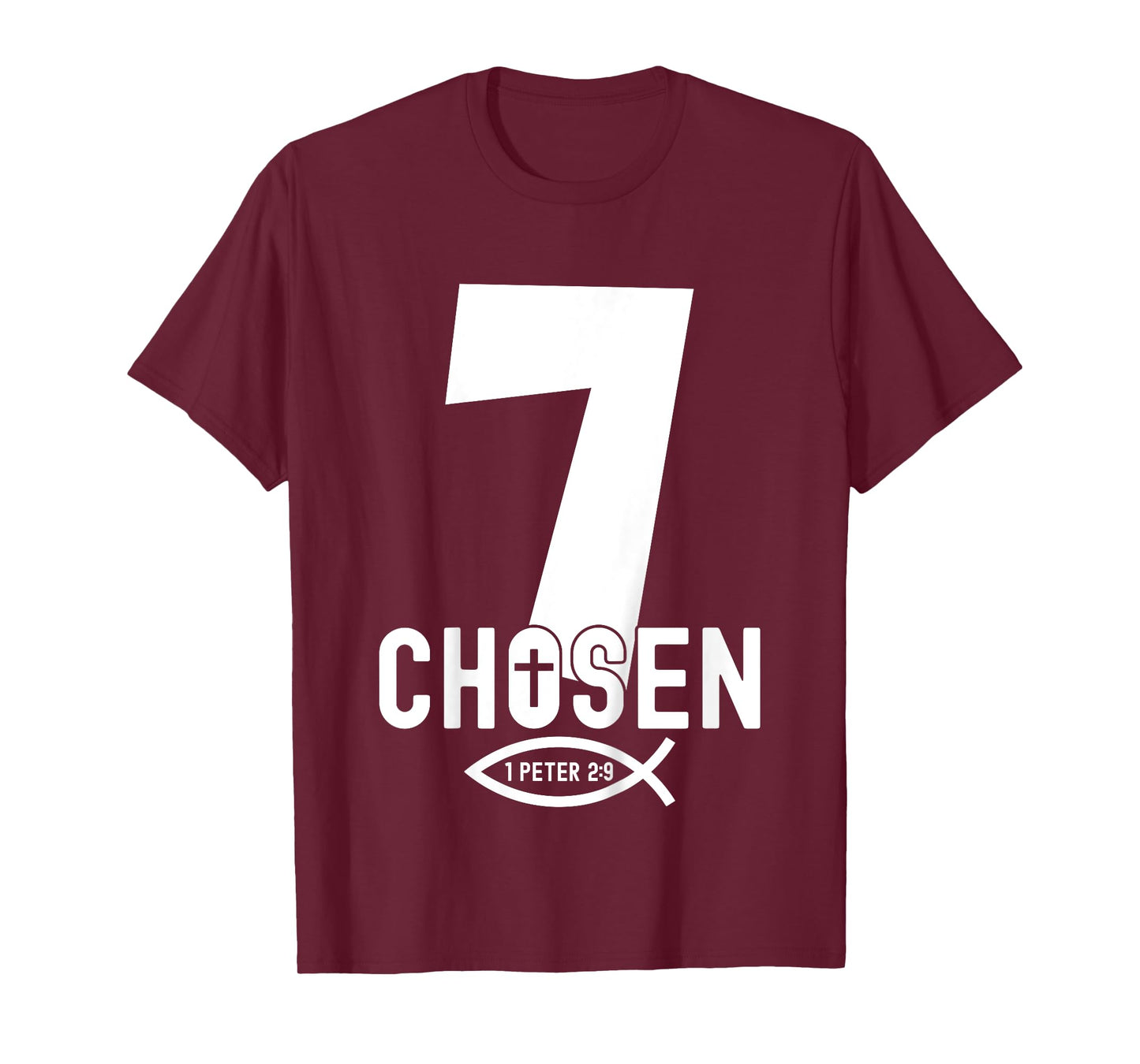 Religious Chosen 7 Years Jesus 7TH Birthday T-Shirt