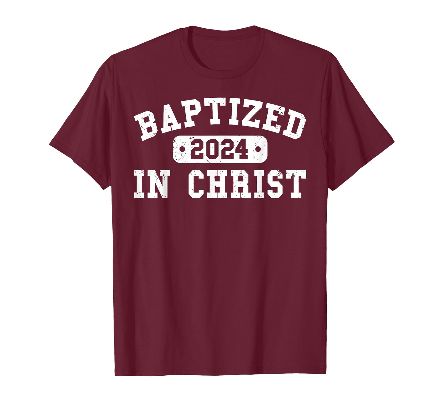 Baptized 2024 Christian Water Baptism Church Group Christ T-Shirt
