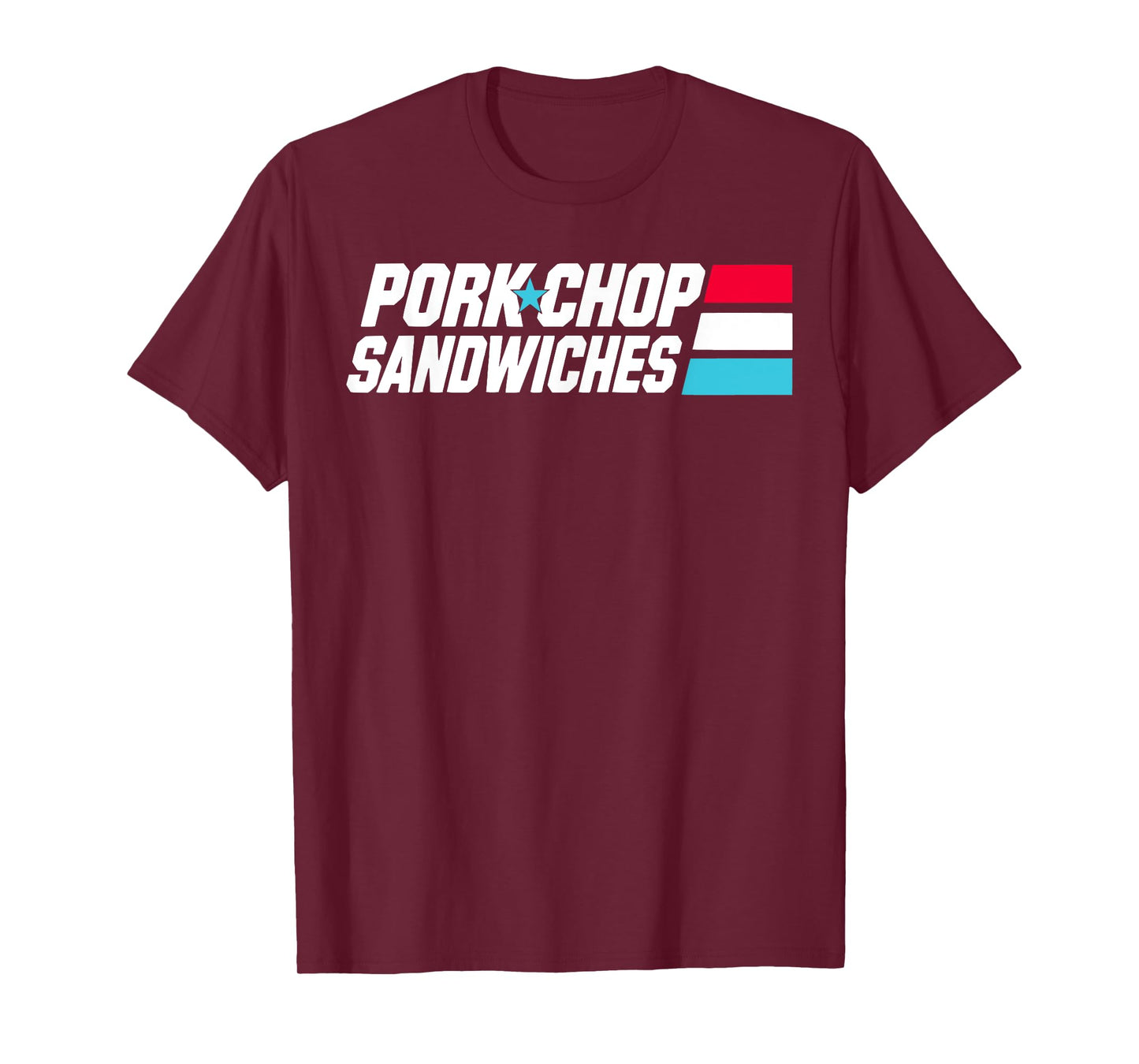 FUNNY Pork Chop Sandwiches BBQ Food Meme Military Joke T-Shirt