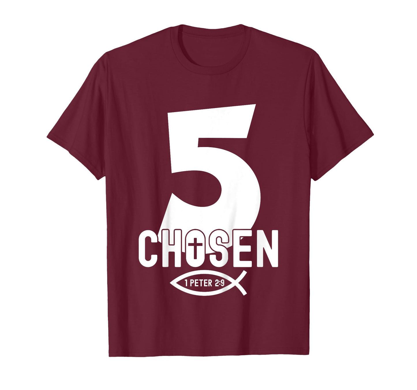 Religious Chosen 5 Years Jesus 5TH Birthday T-Shirt