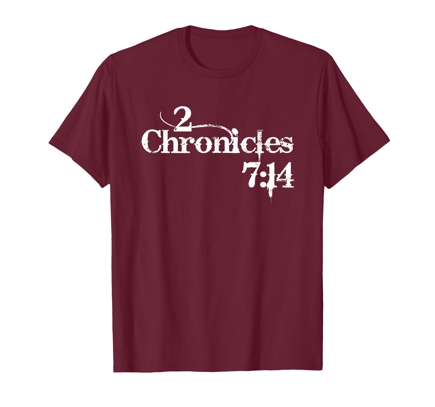 2 Chronicles 7:14 Christian Distressed Design T-Shirt