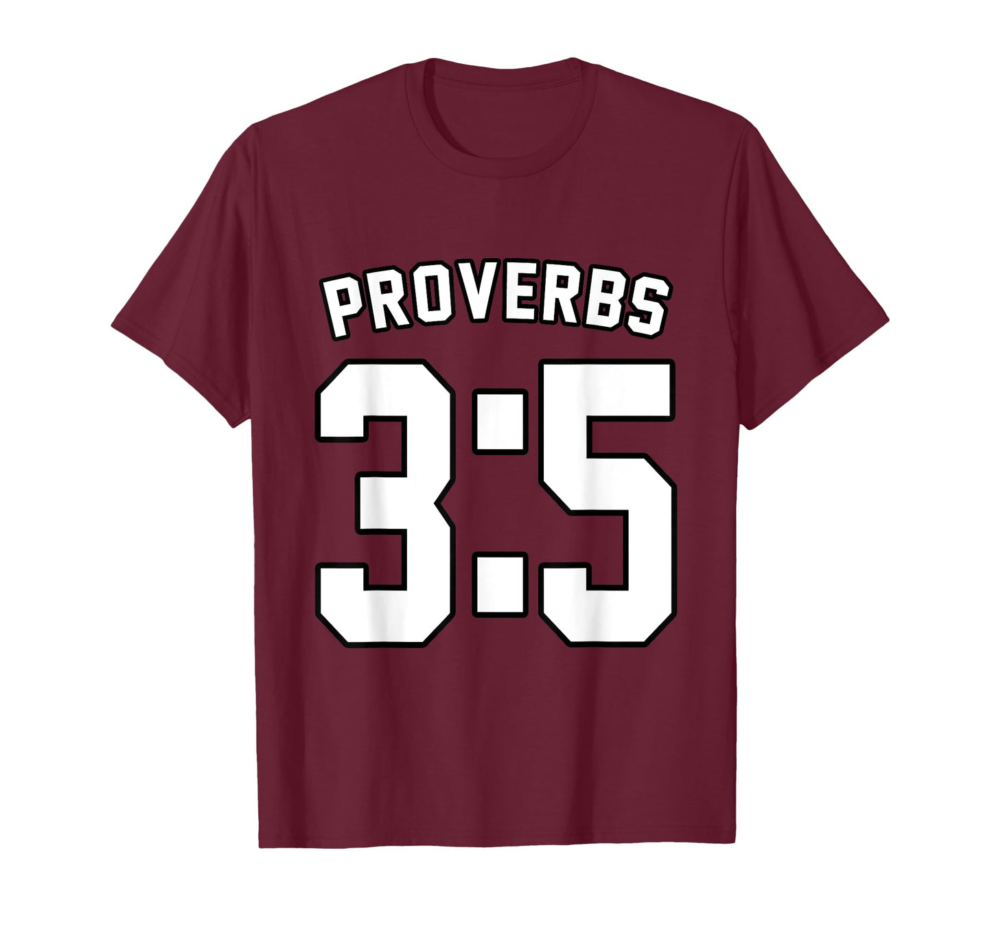 Proverbs 3:5 Sports Jersey Christian Motivation Apparel T-Shirt