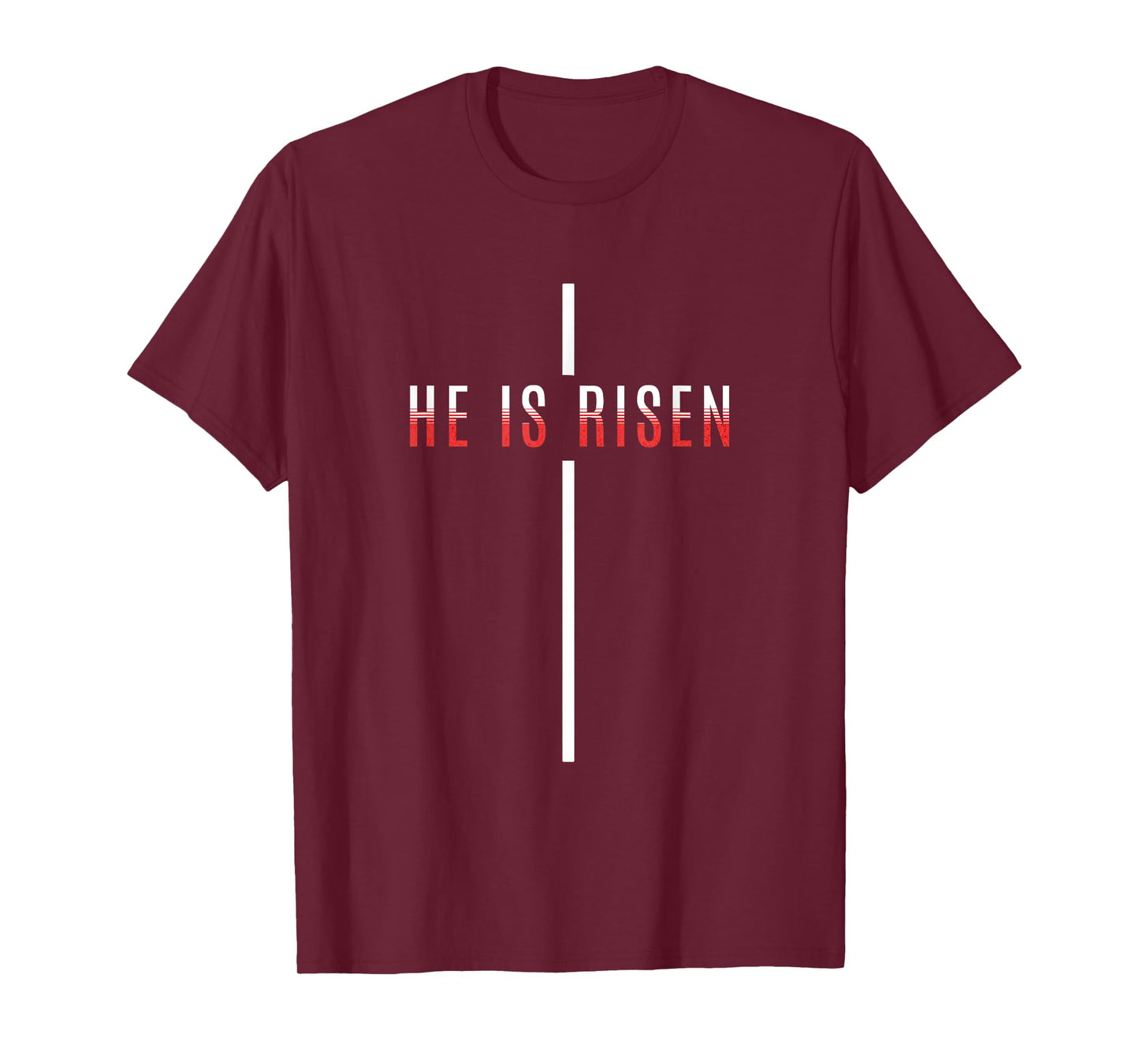 He Is Risen Cross Jesus Easter Christian Men Women Kids T-Shirt