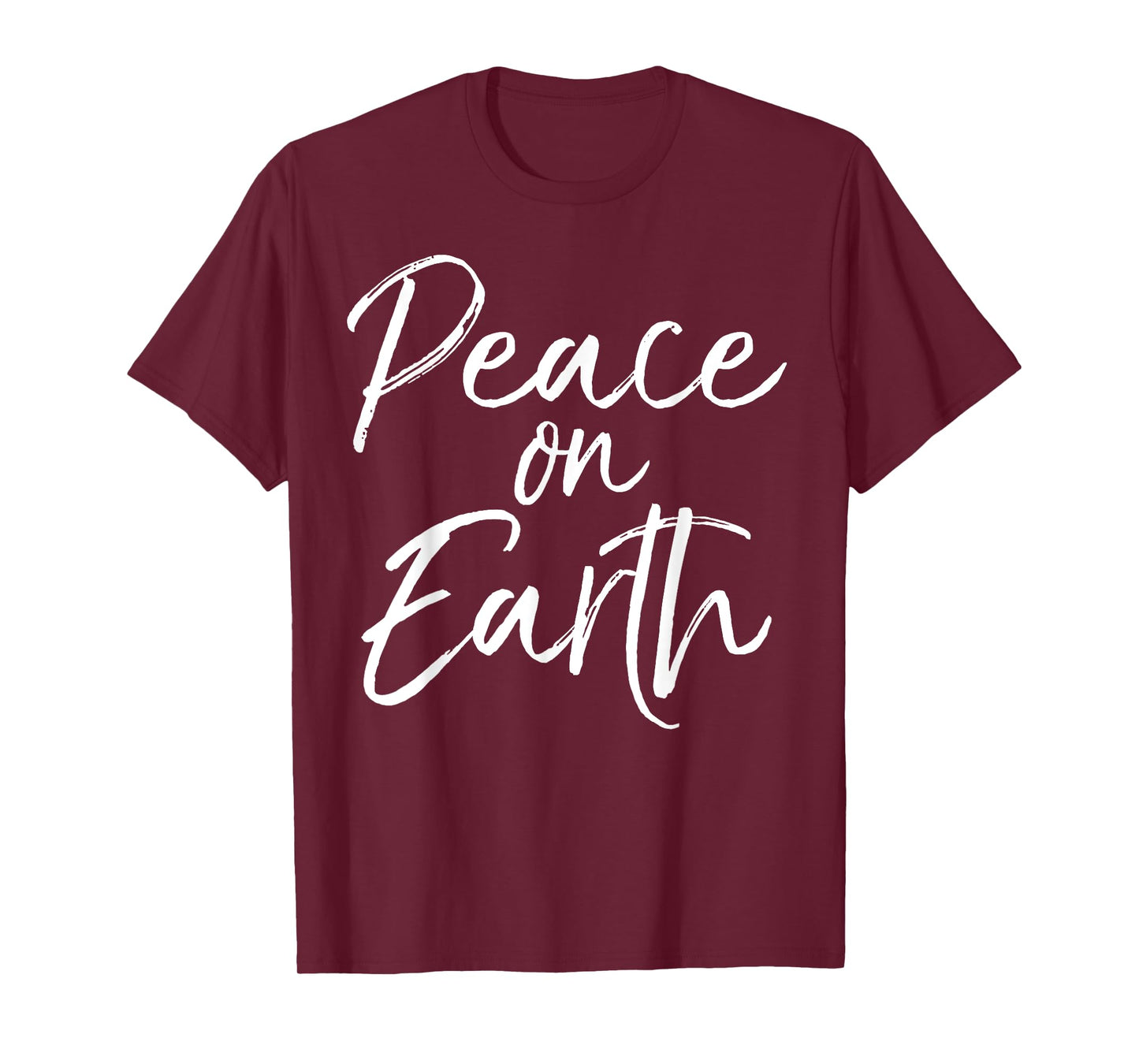 Peace on Earth Shirt for Women Cute Christmas Carol Tshirt T-Shirt