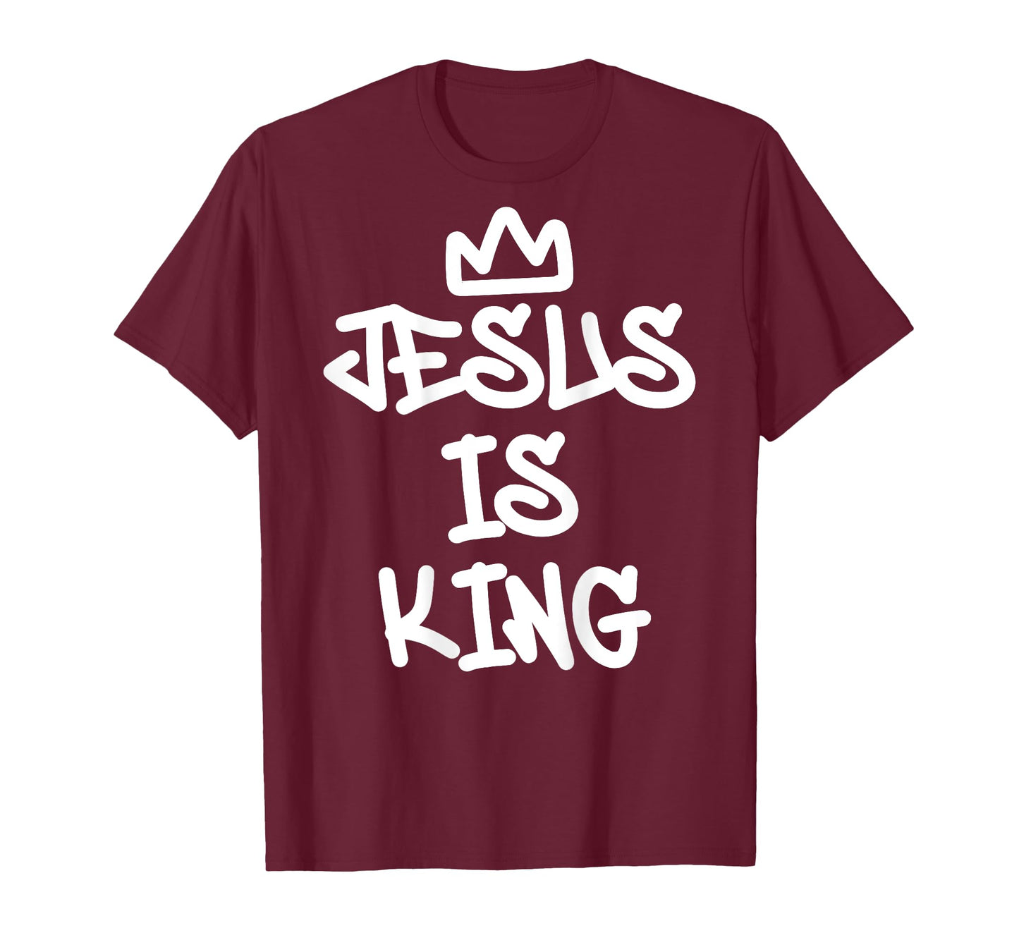 Jesus Is King Graffiti Style Christian Streetwear Art T-Shirt