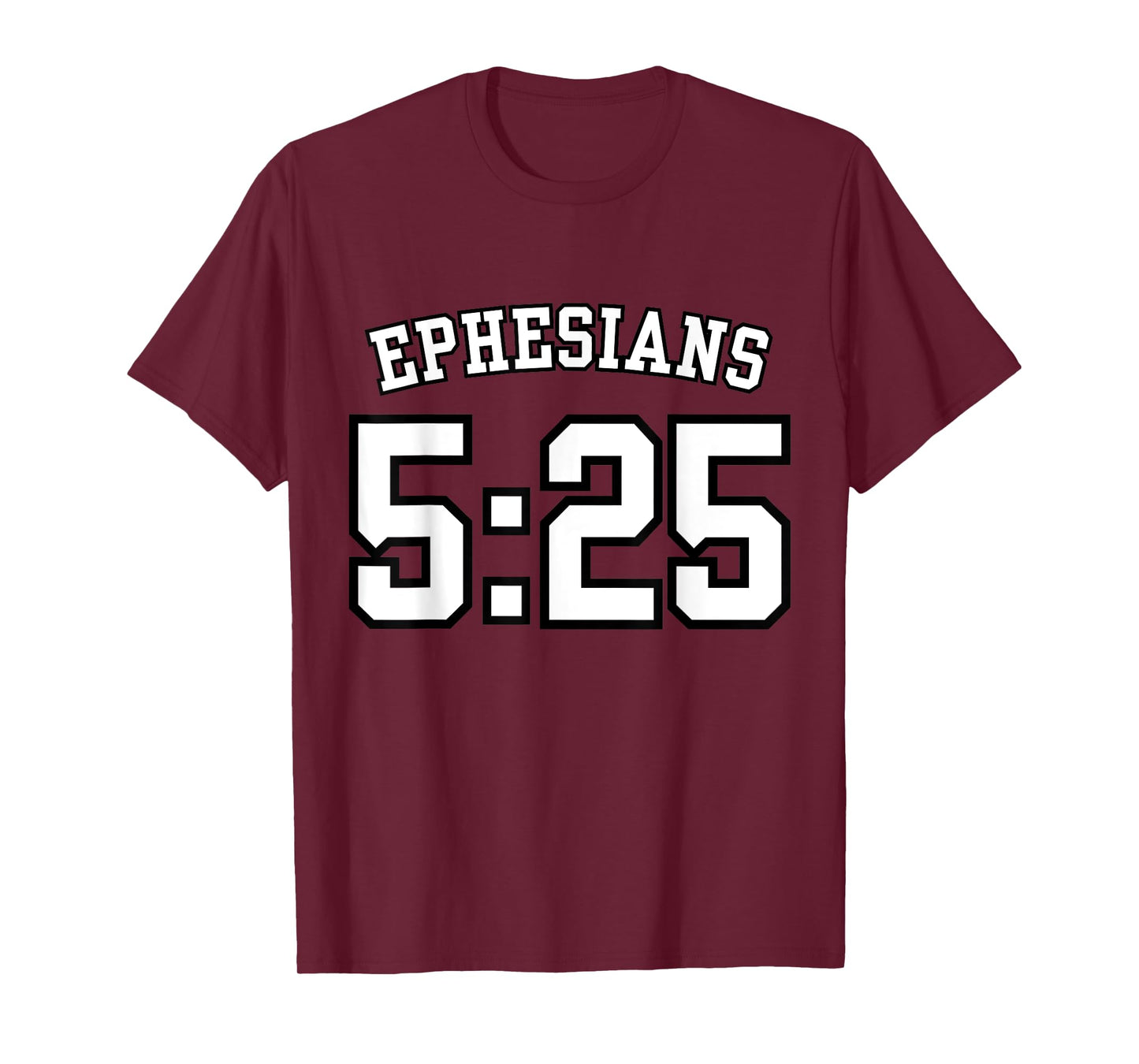 Ephesians 5:25 Sports Jersey Christian Scripture Design T-Shirt