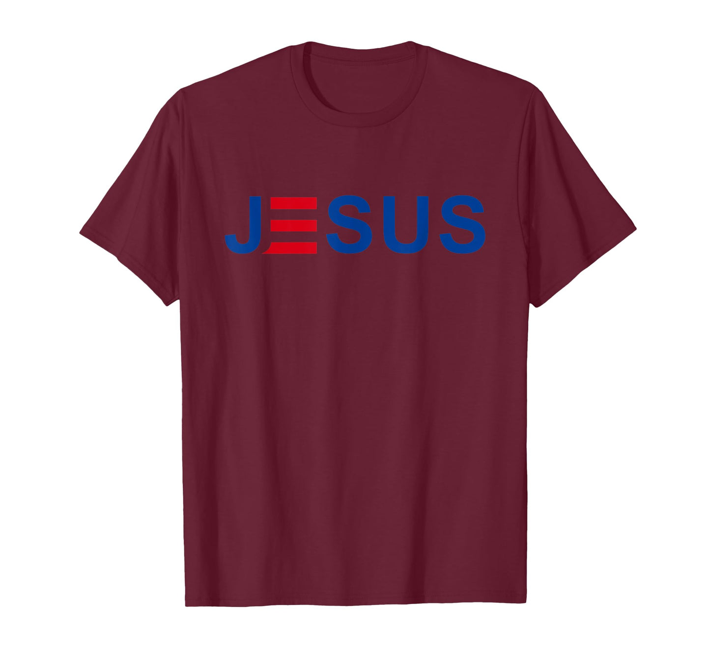 JESUS - Patriotic Christian Faith in God, Red White and Blue Women Kids Men T-Shirt