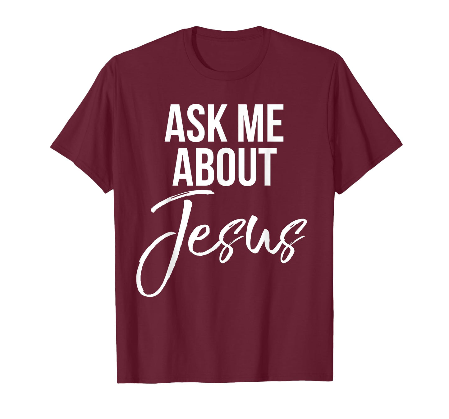 Ask Me About Jesus Shirt Vintage Faith Christian T-Shirt God T-Shirt