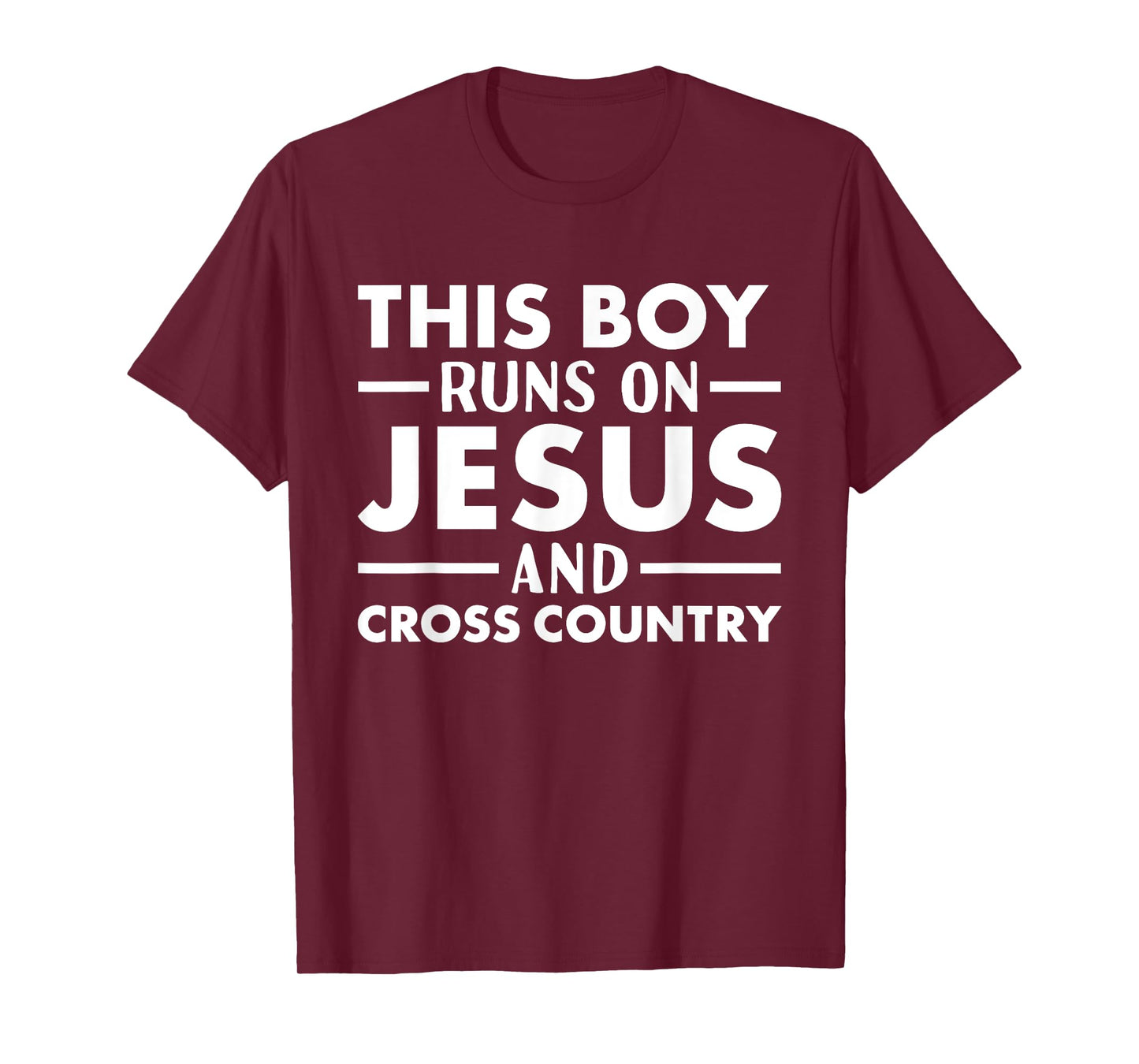 Rider This Boy Runs On Jesus Cross Country T-Shirt
