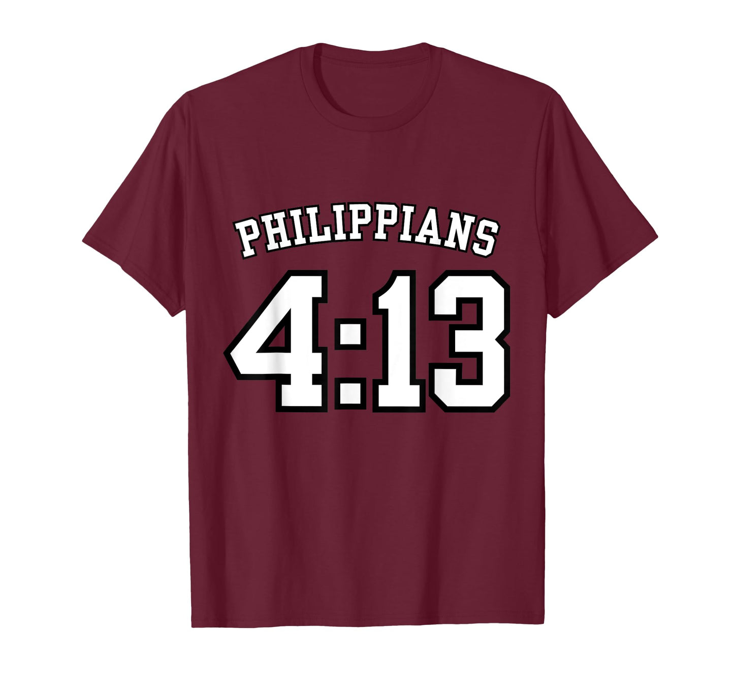 Philippians 4:13 Sports Jersey Christian Scripture Design T-Shirt