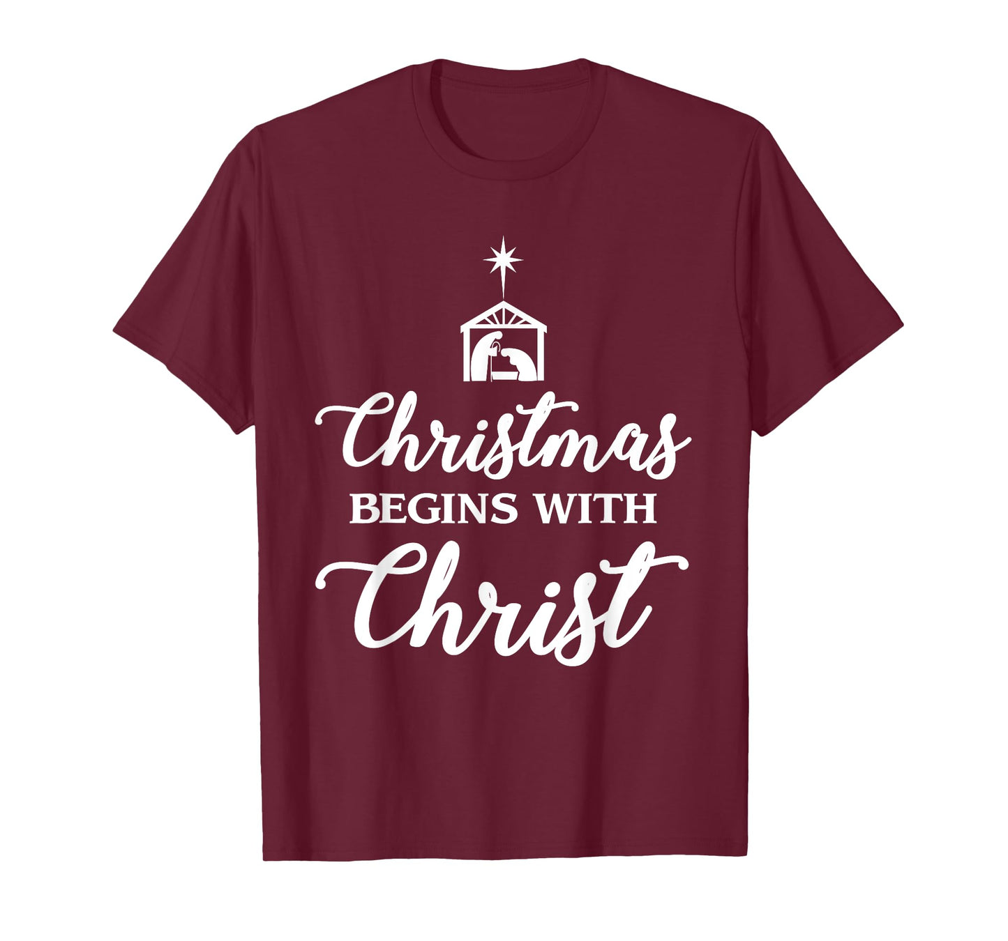 Christmas Begins With Christ Christmas T-Shirt T-Shirt
