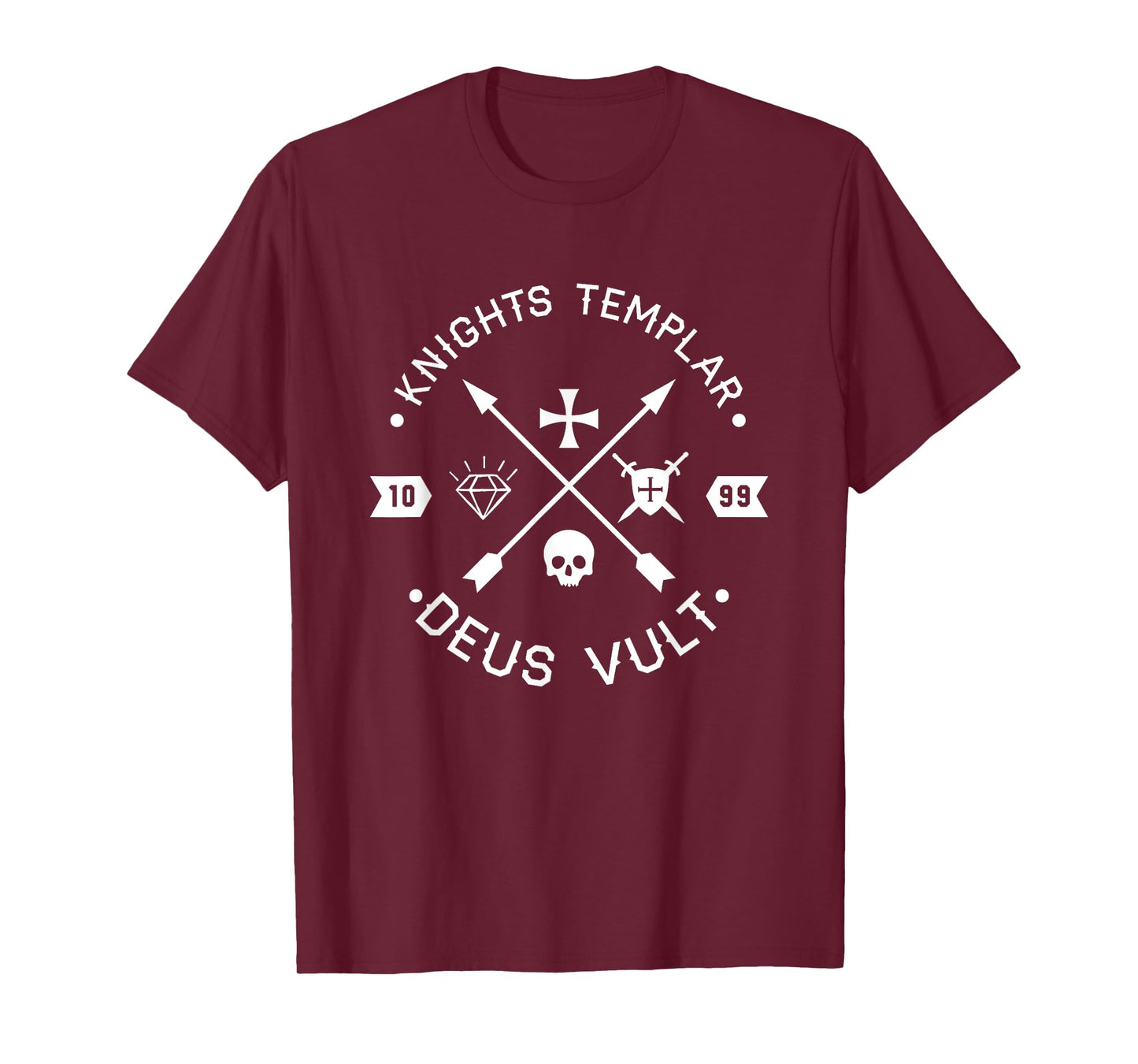 Knights Templar Deus Vult Retro Arrows Gift T-Shirt T-Shirt
