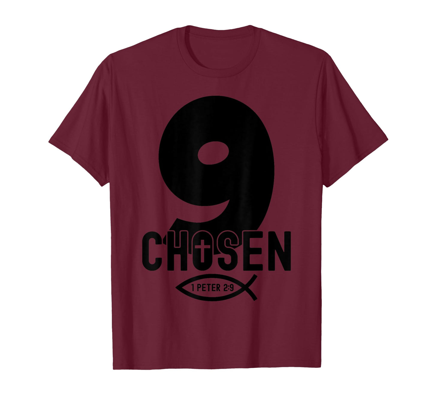 Chosen 9 Religious 9 Years Jesus 9TH Birthday T-Shirt
