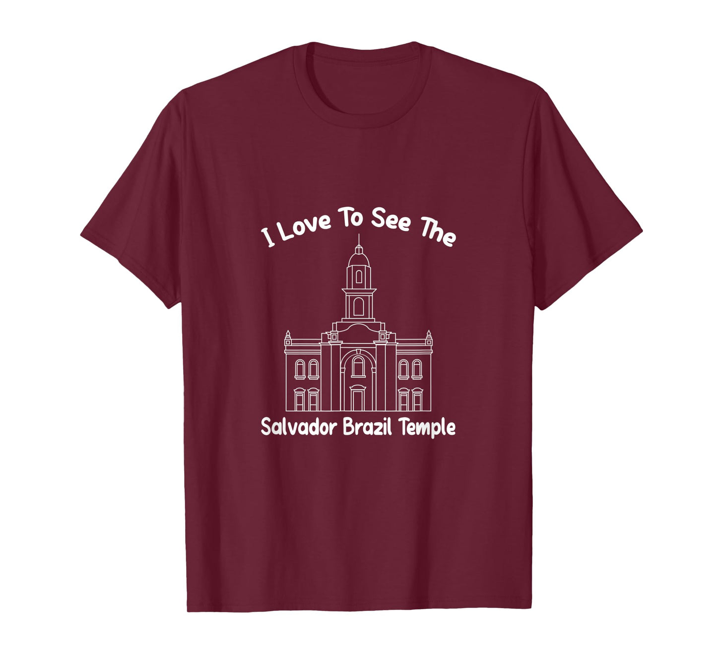 Salvador Brazil Temple, I love to see my temple, primary T-Shirt